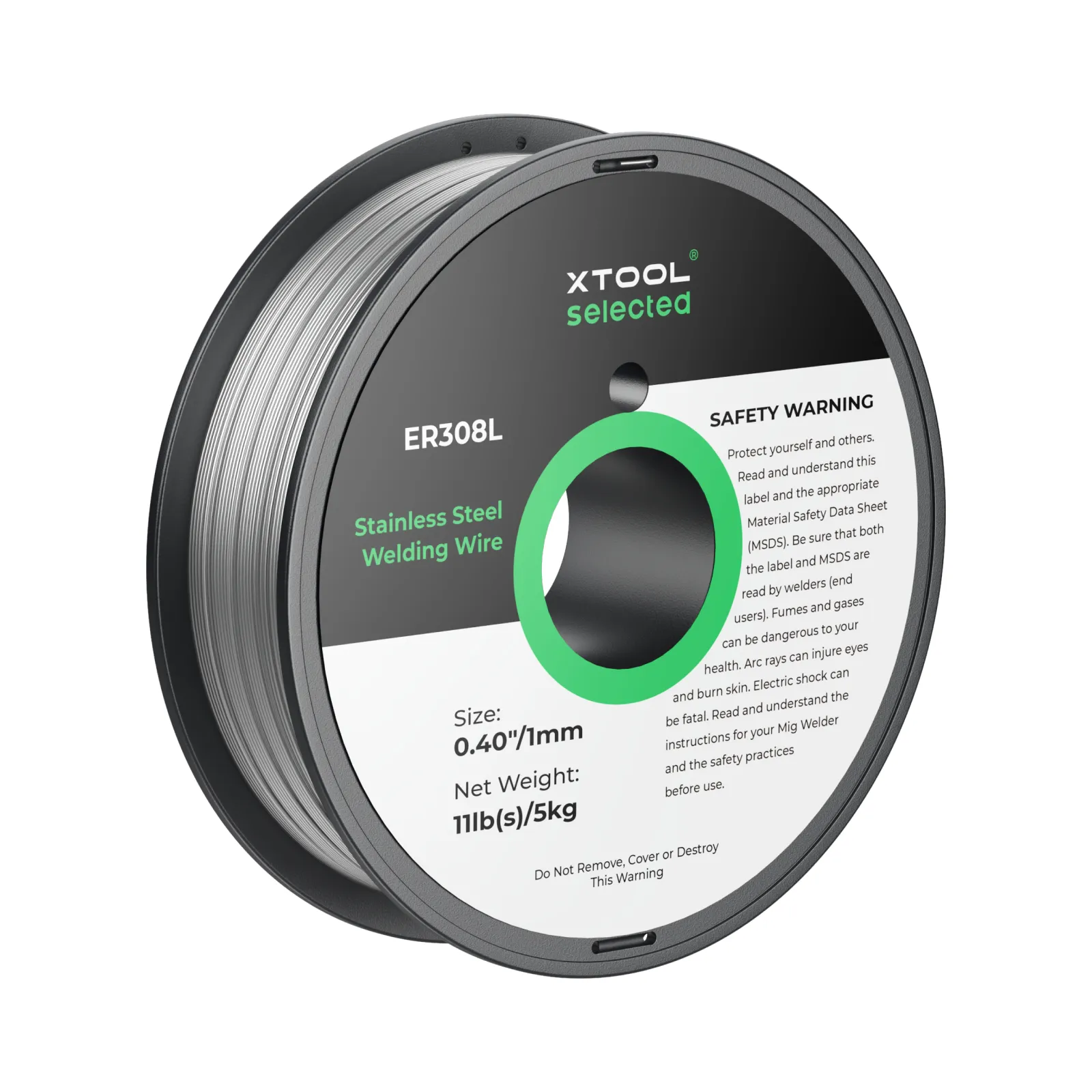 0.04" ER308L Stainless Steel Welding Wire 11 lb Spool (5kg)