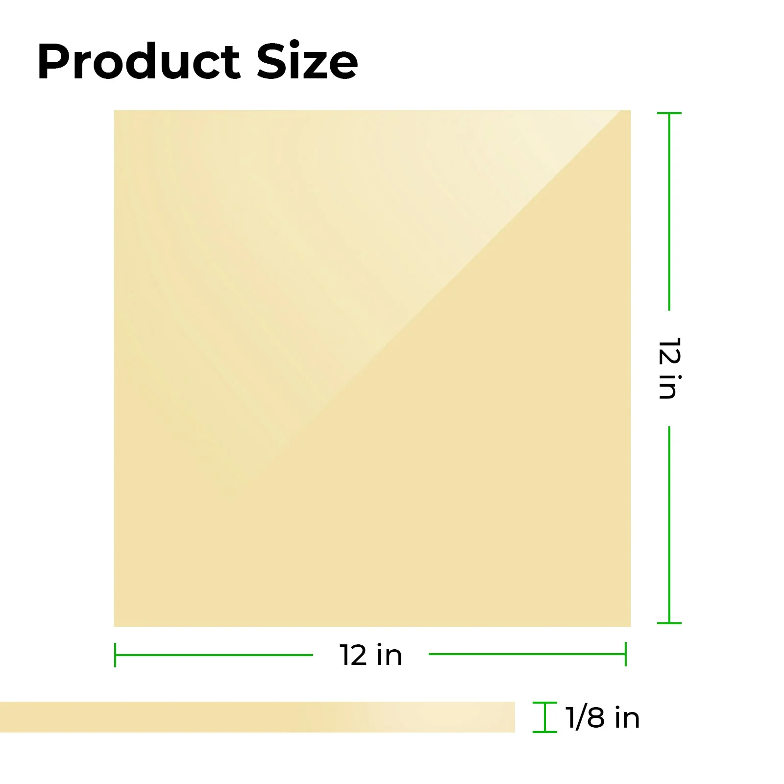 1/8" Pastel Baby Yellow Acrylic Sheet (3pcs) - Image 4