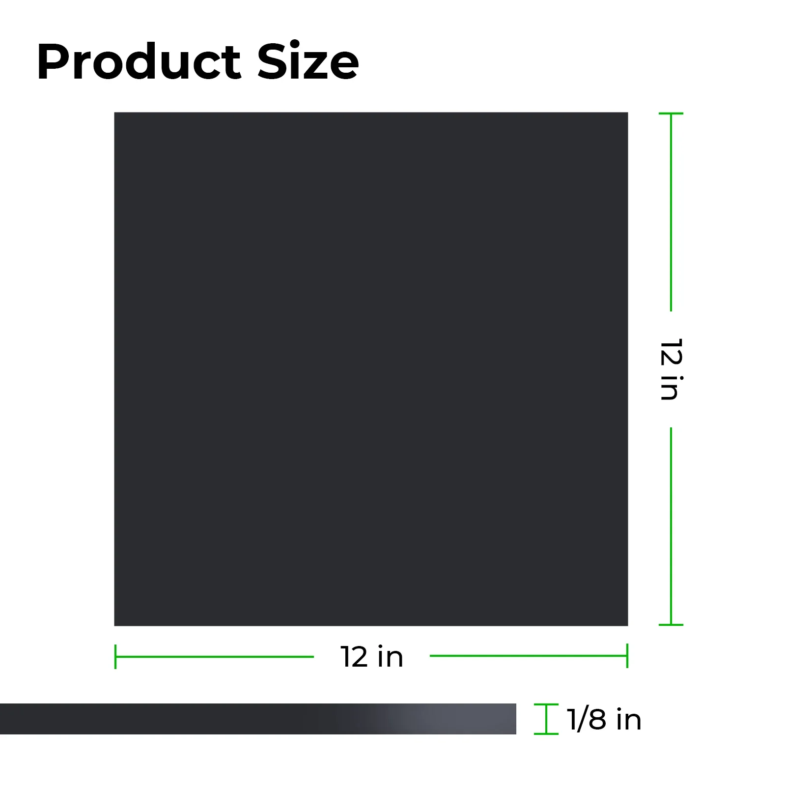 1/8" Black Translucent Glossy Acrylic Sheet (3pcs) - Image 2