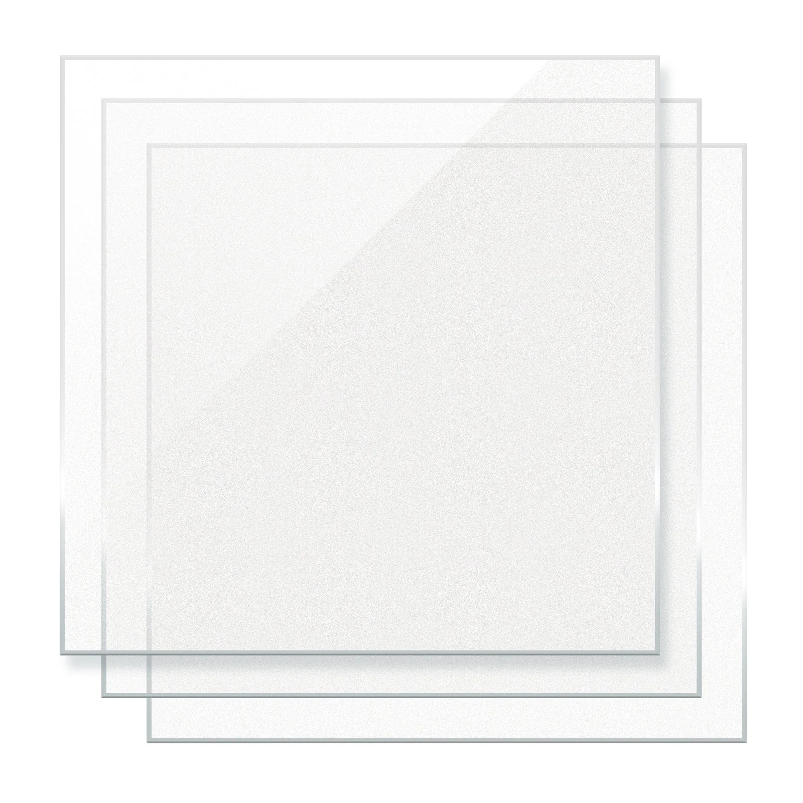 1/8" Clear Frosted Transparent Glossy Acrylic Sheet (3pcs) - Image 4
