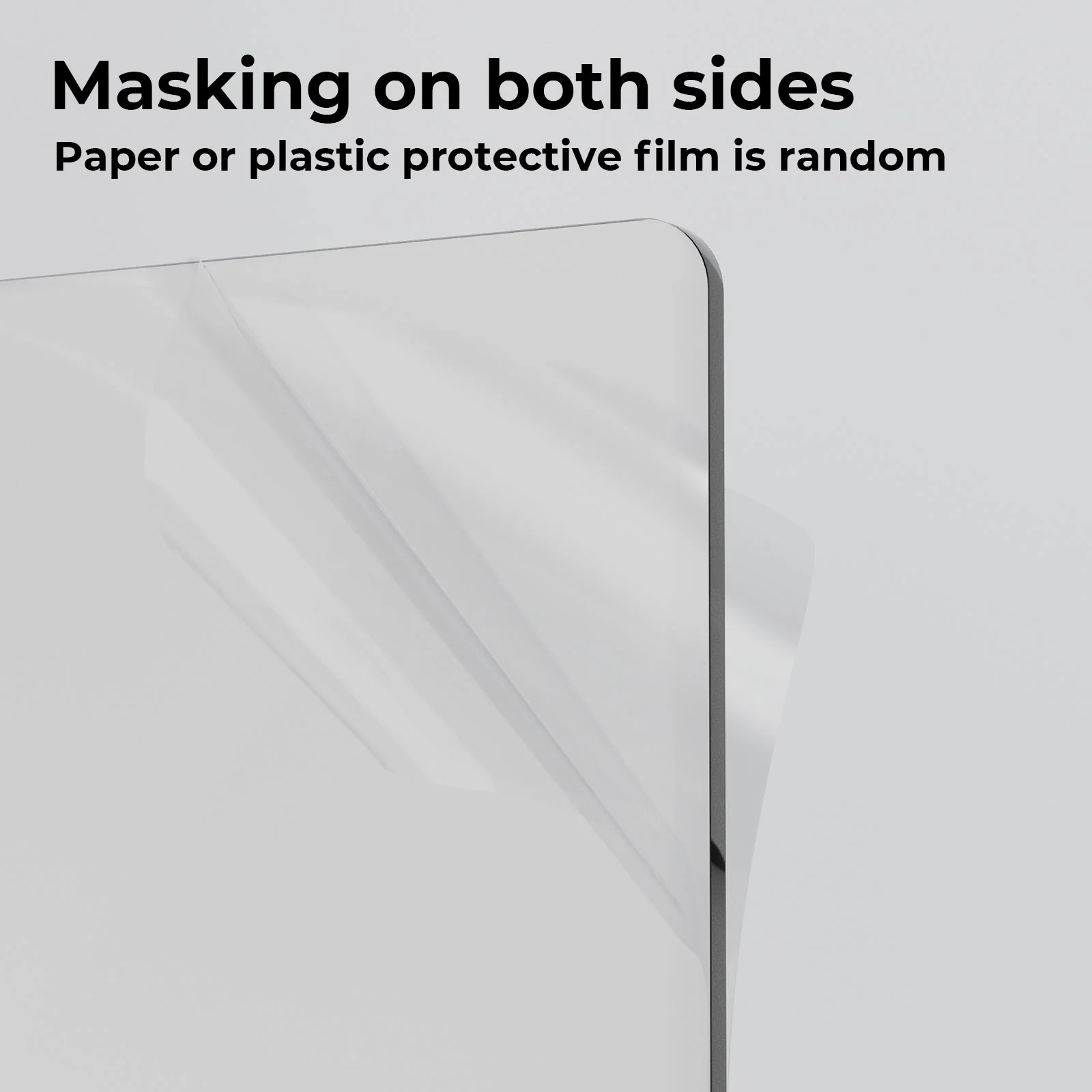1/8" Clear Frosted Transparent Glossy Acrylic Sheet (3pcs) - Image 5