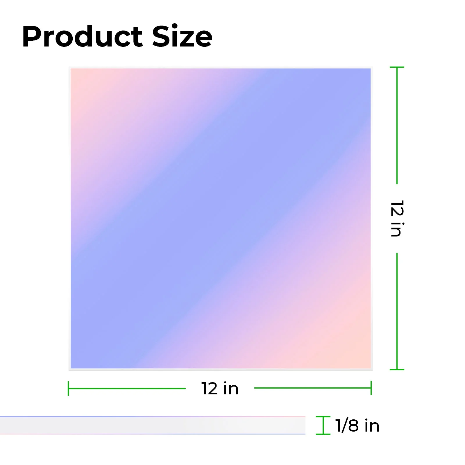 1/8" Clear Iridescent Acrylic (3pcs) - Image 7