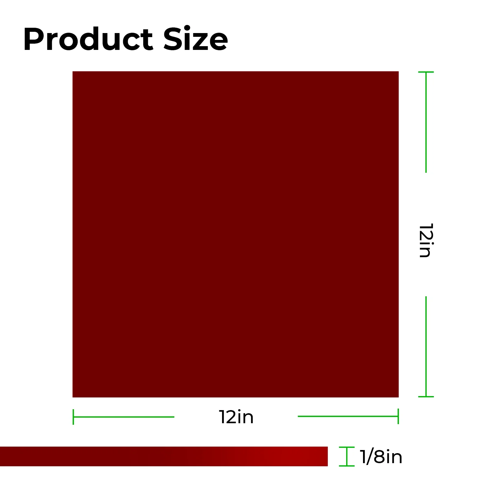 1/8" Dark Red Opaque Glossy Acrylic Sheet for Diode Laser Cutting (3pcs) - Image 2