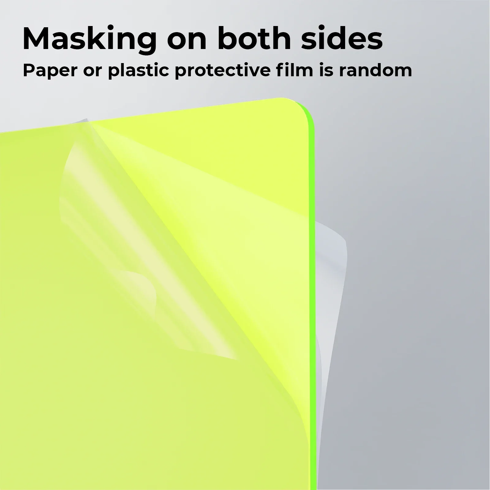 1/8" Fluorescent Green Translucent Glossy Acrylic Sheet (3pcs) - Image 5