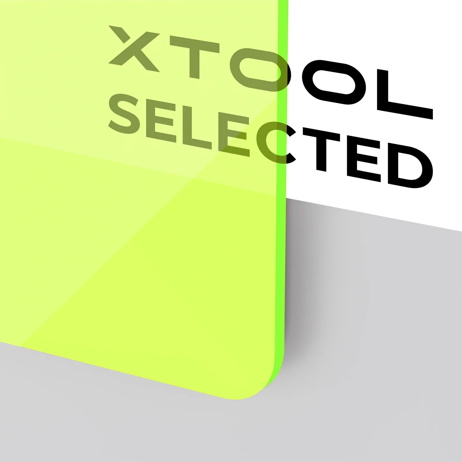 1/8" Fluorescent Green Translucent Glossy Acrylic Sheet (3pcs) - Image 6