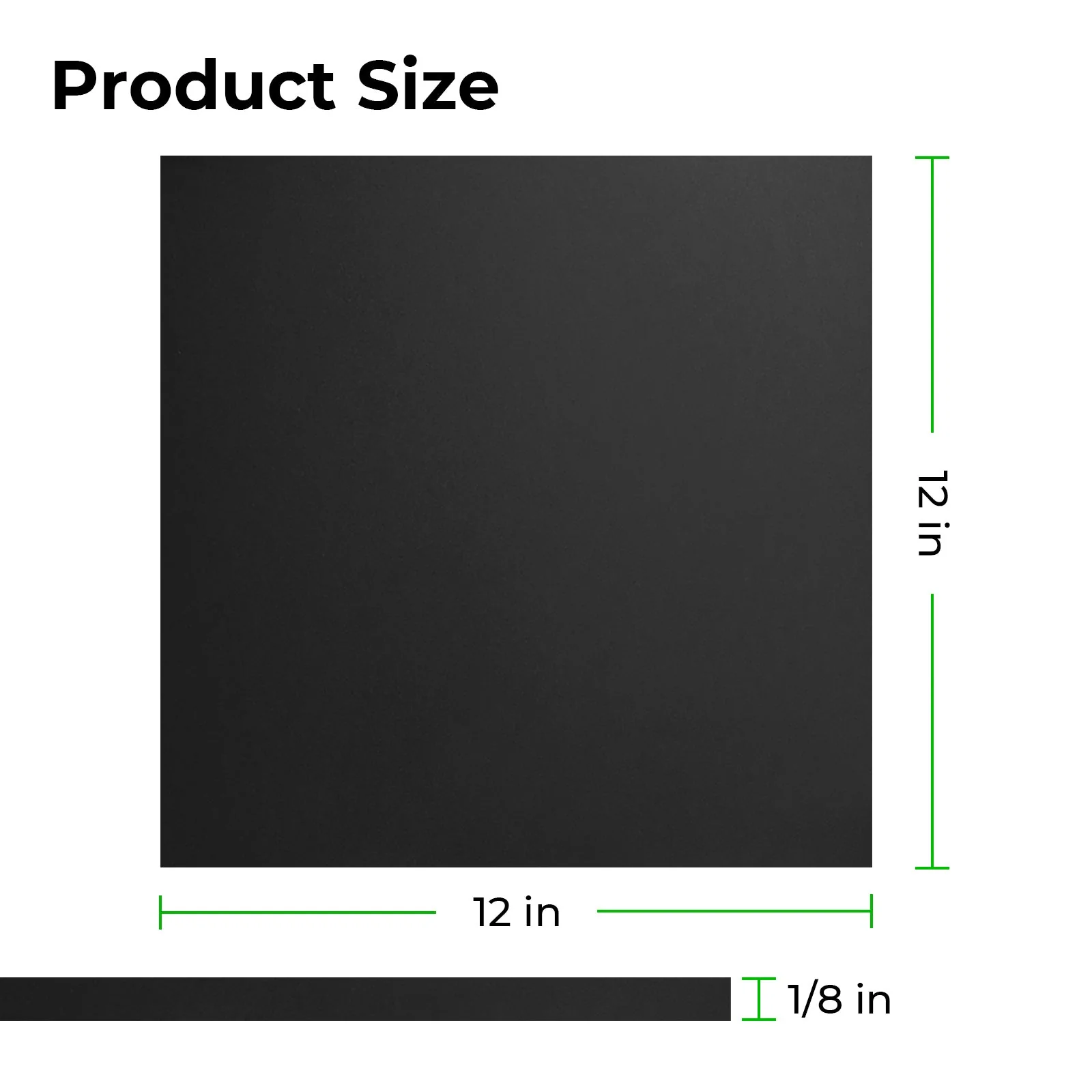 1/8" Frosted Black Acrylic (3pcs) - Image 3