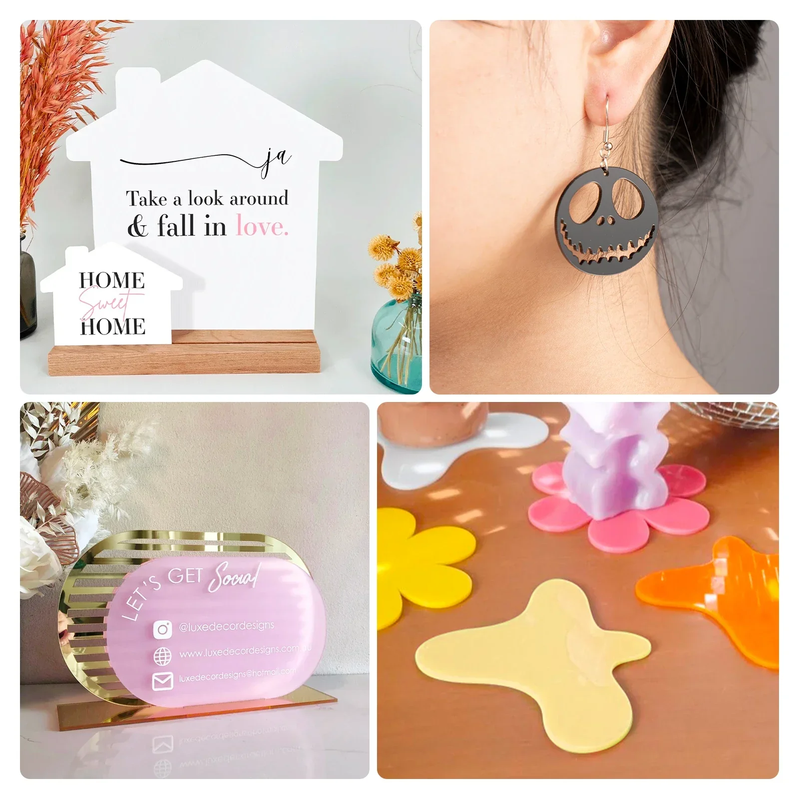 1/8" Frosted Pink Acrylic Sheet(3pcs) - Image 2