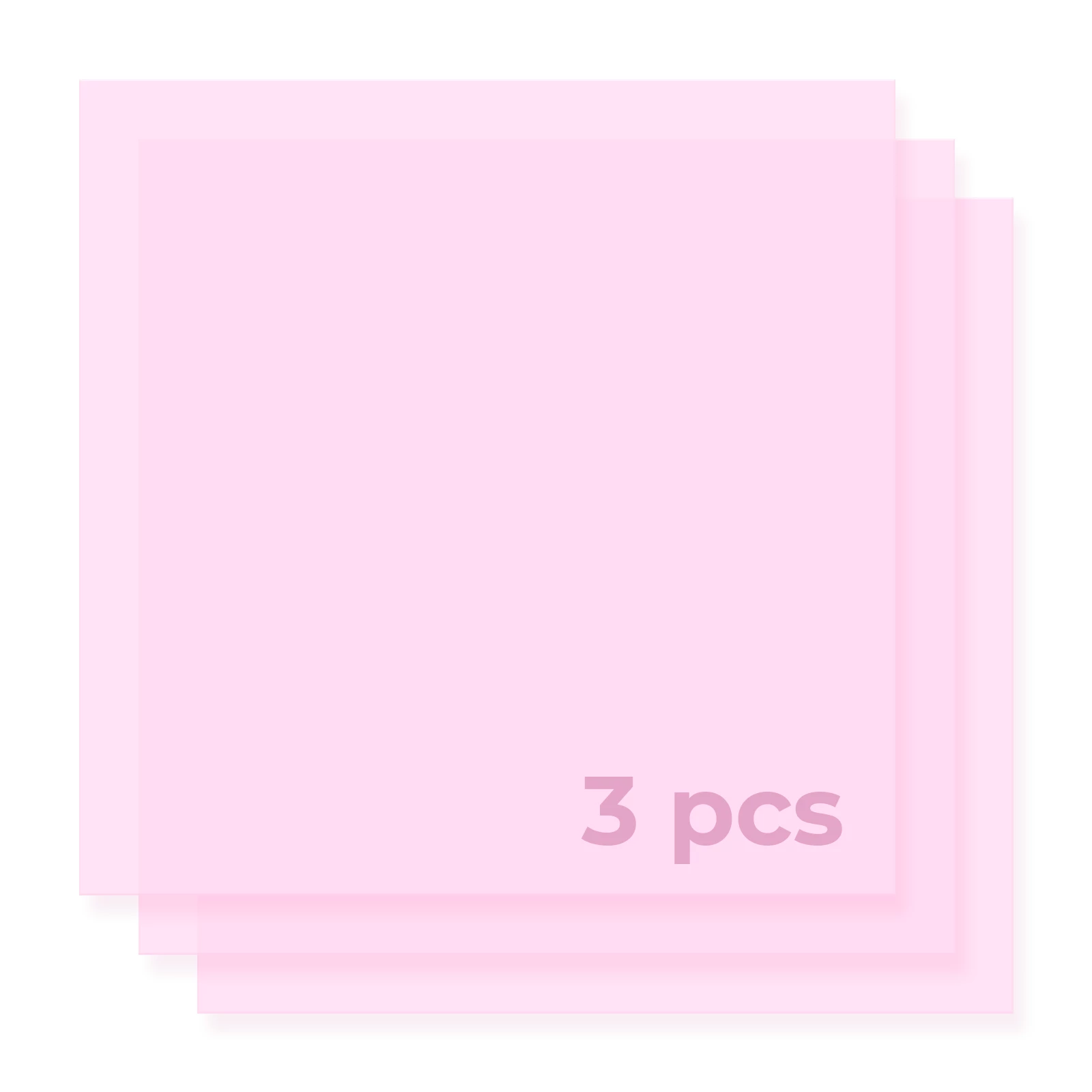 1/8" Frosted Pink Acrylic Sheet(3pcs) - Image 4