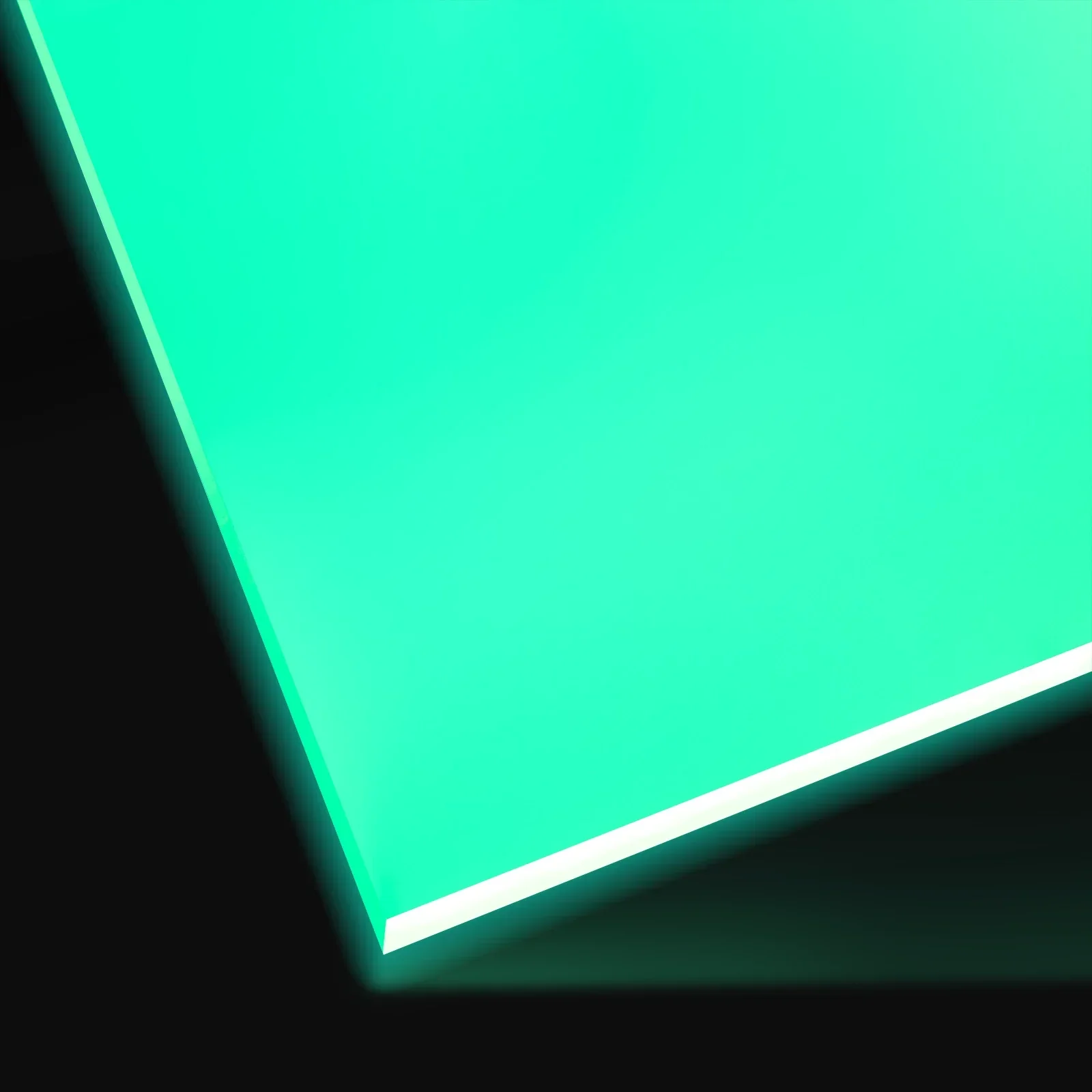 1/8" Green Turquoise Glow in the Dark Acrylic Sheet (3pcs)