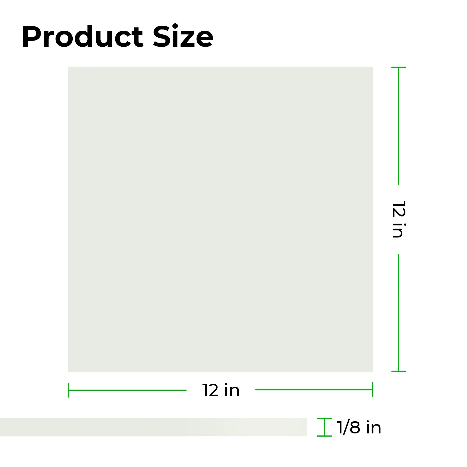 1/8" Pale Green Glow in the Dark Acrylic Sheet(3pcs) - Image 4