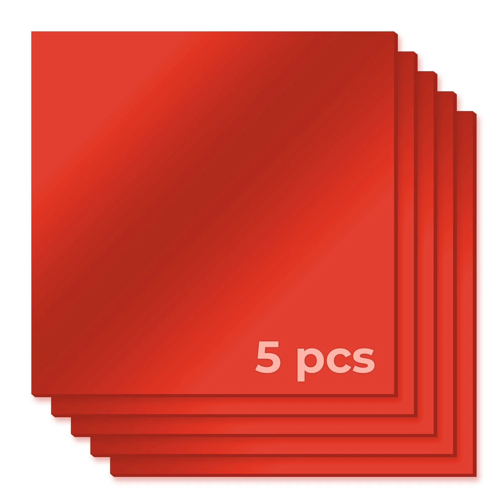 1/8" Pale Red Mirror Acrylic Sheet (5pcs) - Image 3