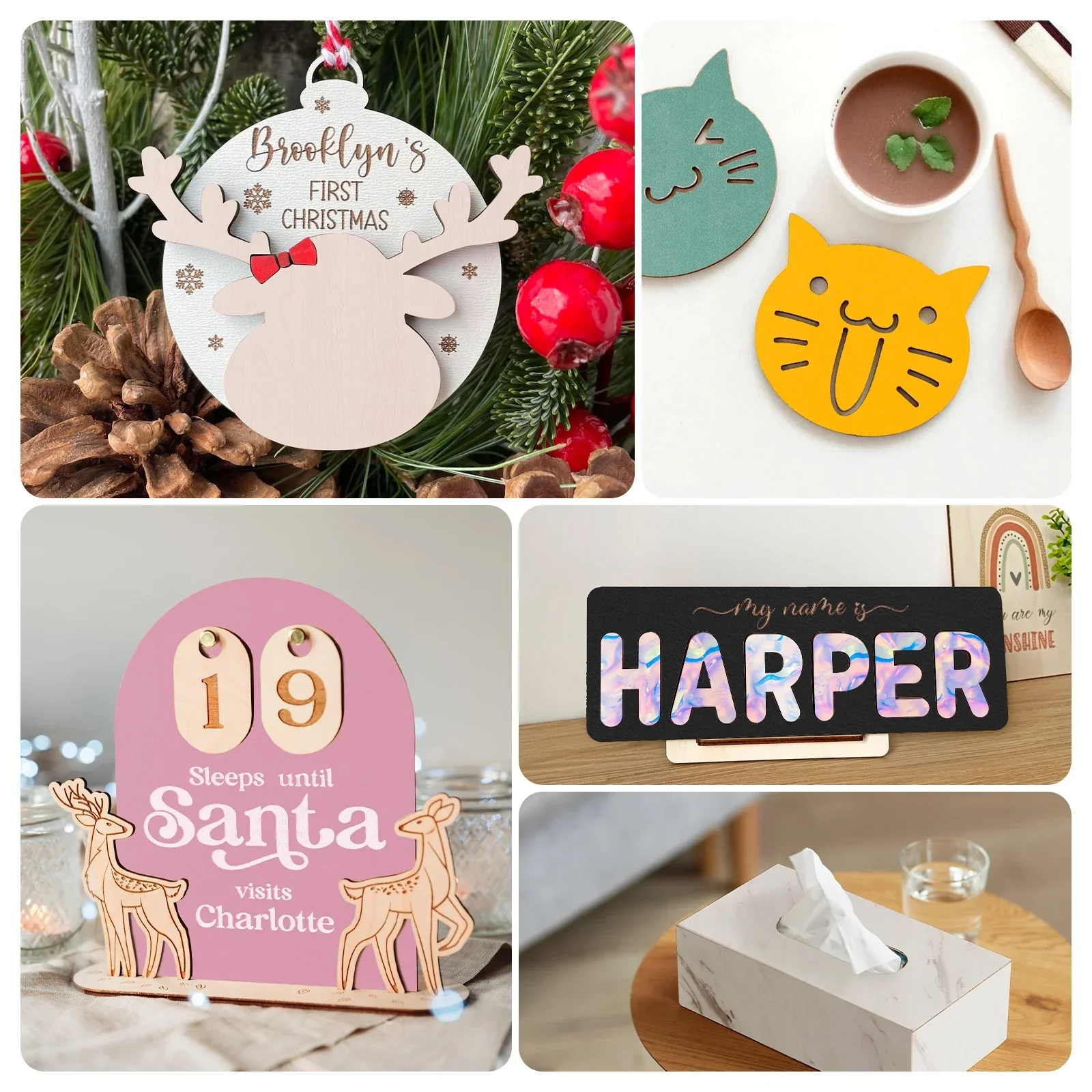 1/8" Pink MDF Board (10pcs) - Image 3