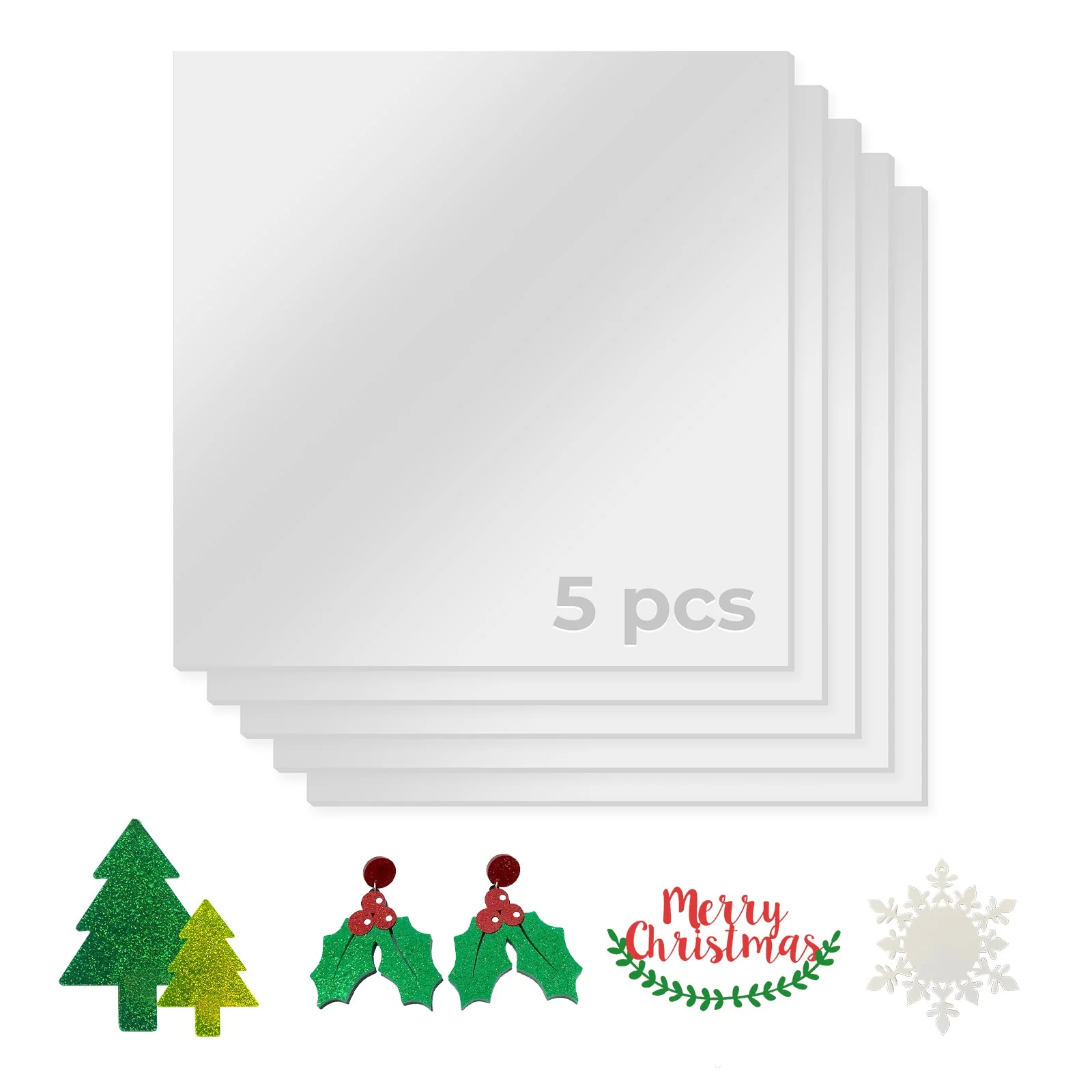 1/8" Silver Mirror Acrylic Sheet (5pcs) - Image 3