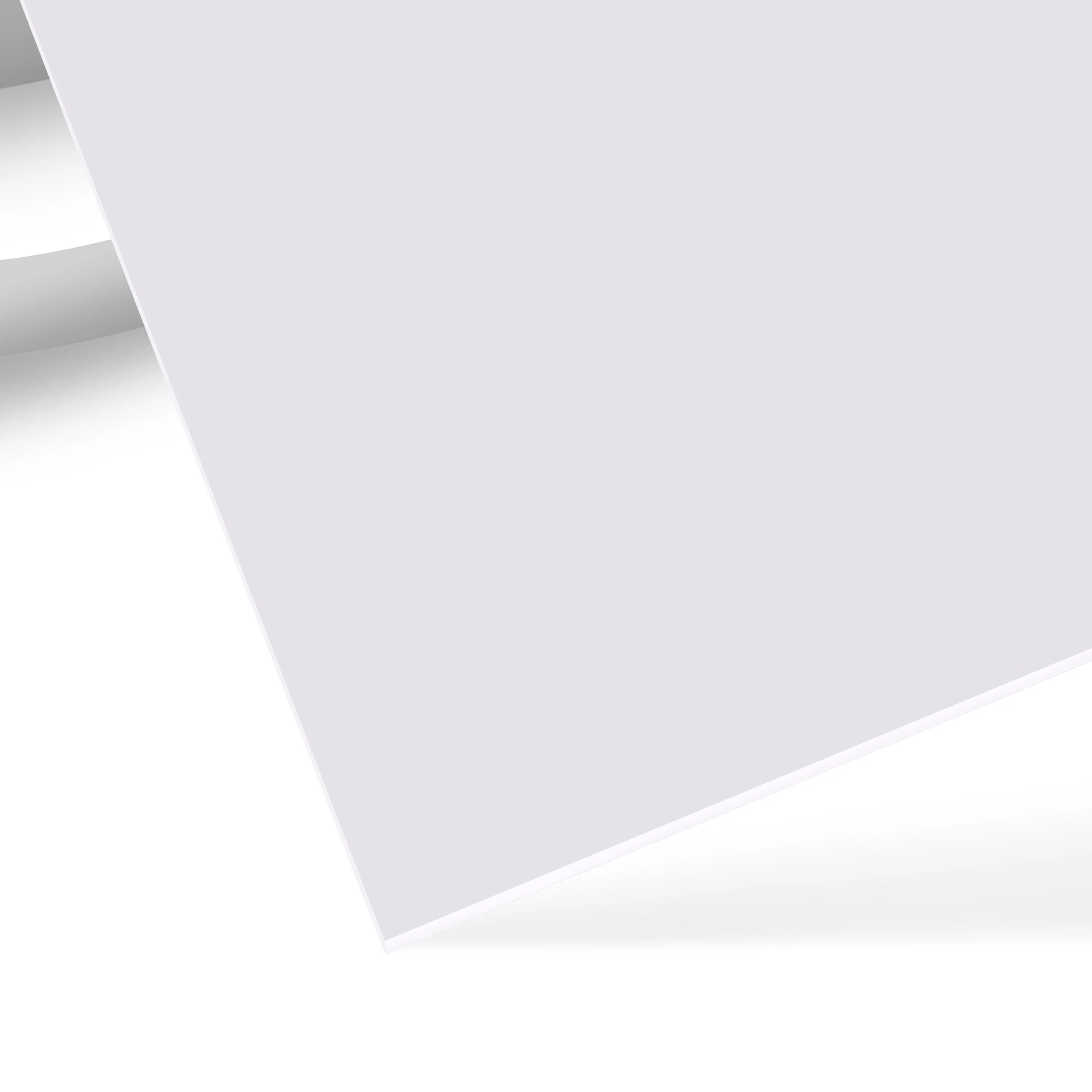1/8" White Opaque Glossy Acrylic Sheet (3pcs)
