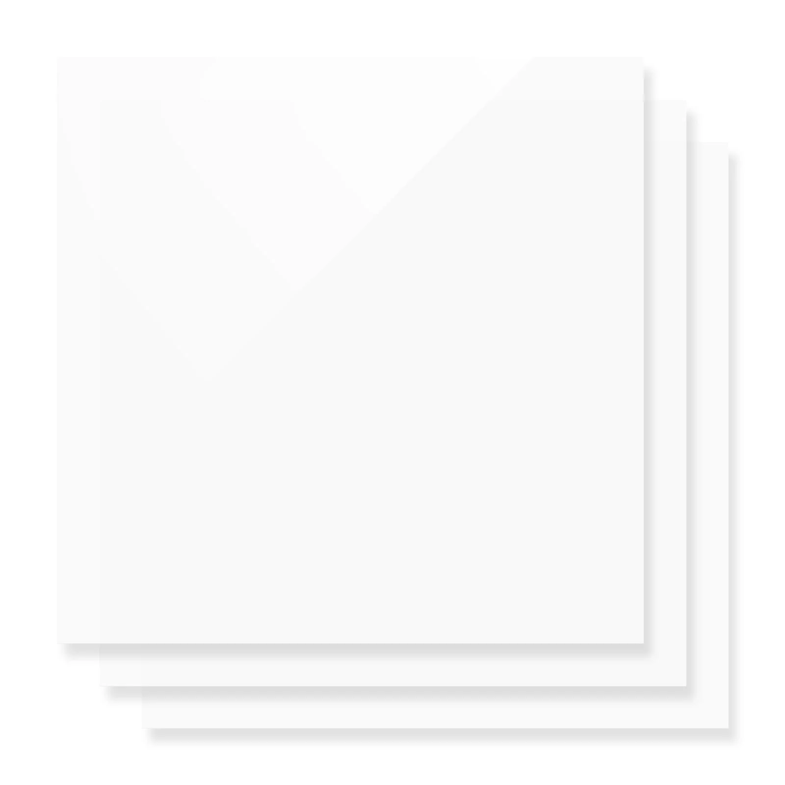 1/8" White Opaque Glossy Acrylic Sheet (3pcs) - Image 4
