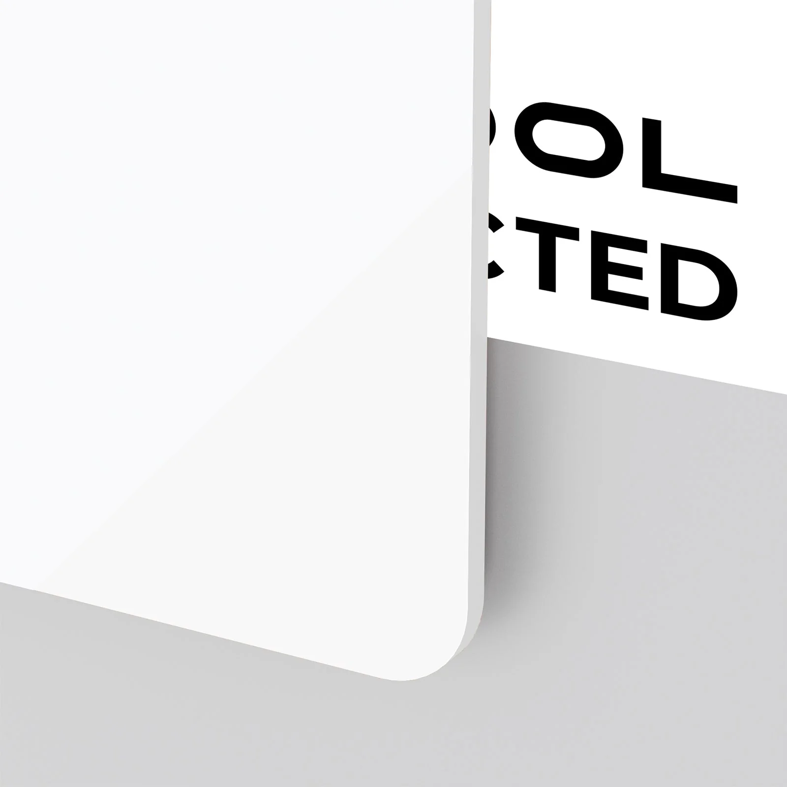1/8" White Opaque Glossy Acrylic Sheet (3pcs) - Image 6