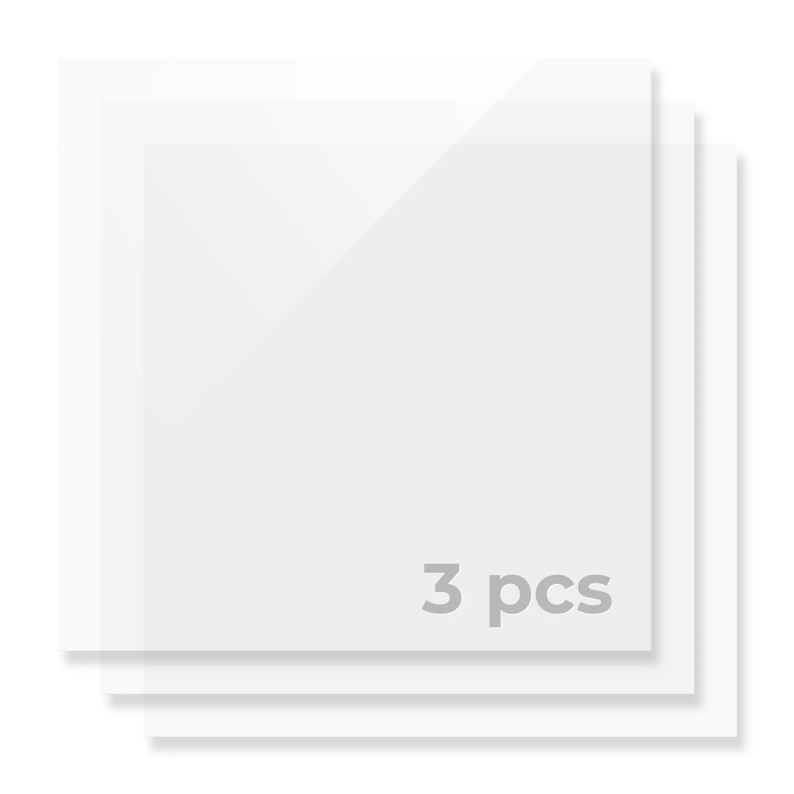 1/8" White Translucent Glossy Acrylic Sheet (3pcs) - Image 4