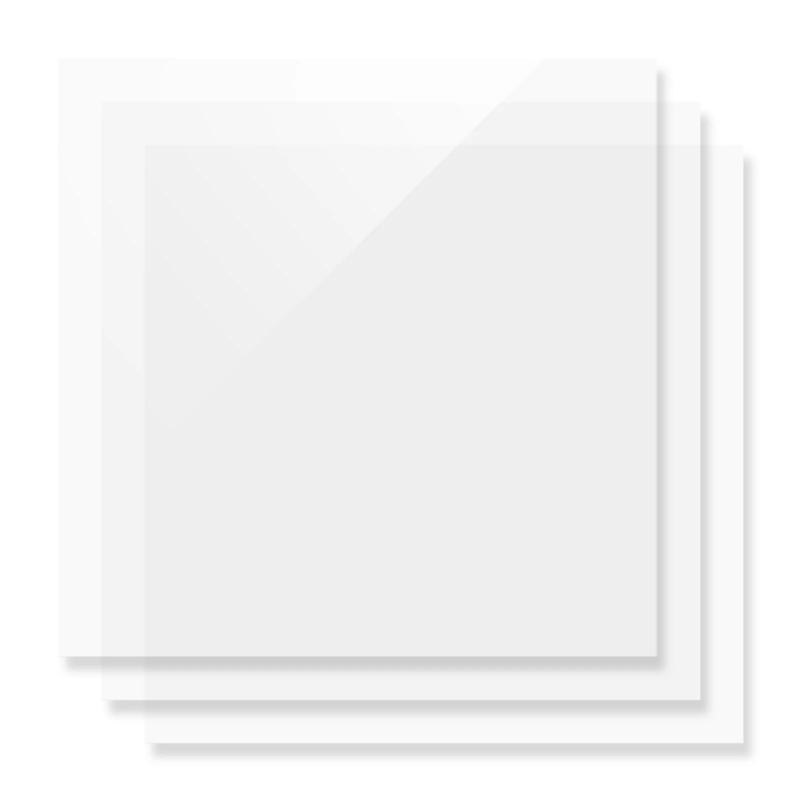1/8" White Translucent Glossy Acrylic Sheet (3pcs) - Image 5