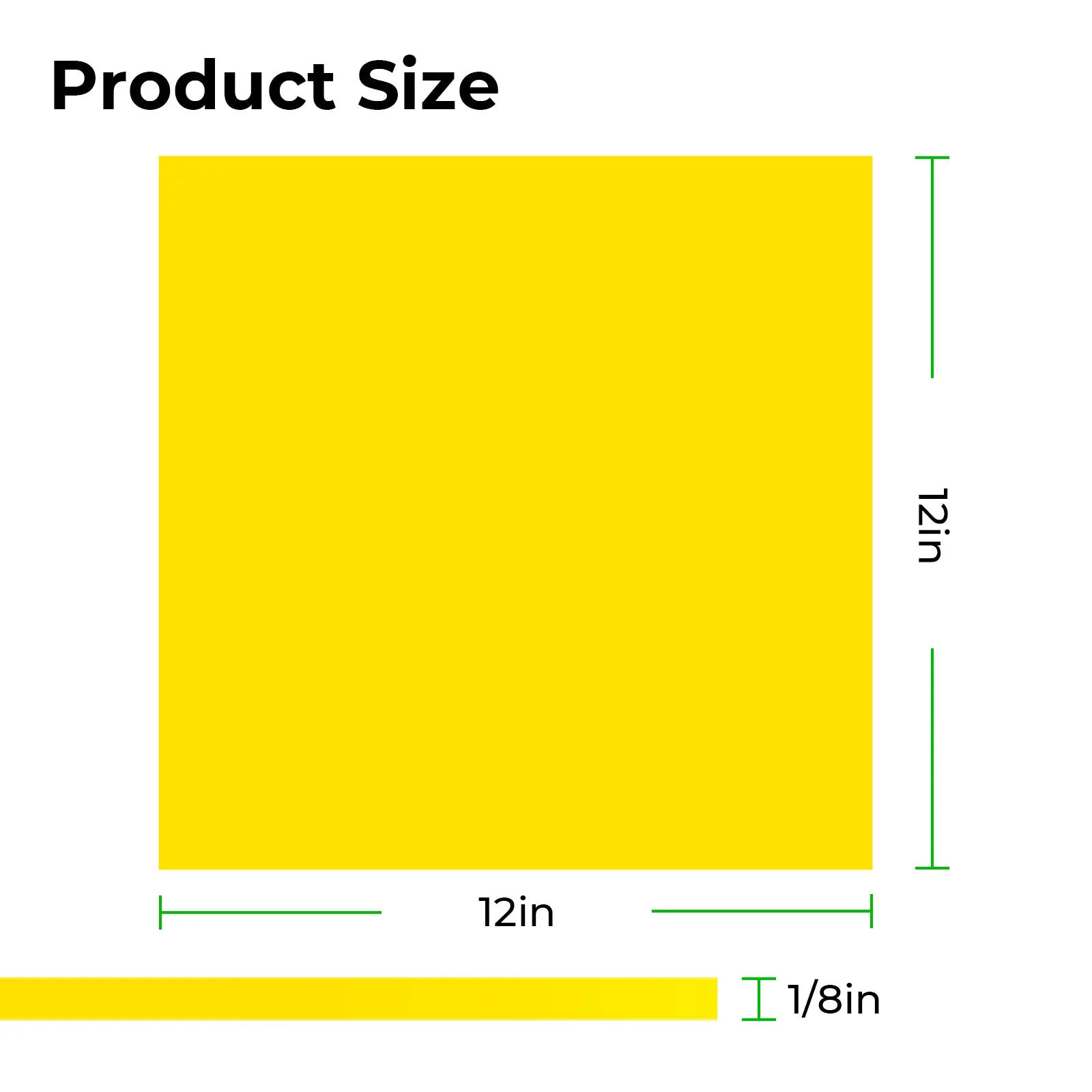 1/8" Yellow Opaque Glossy Acrylic Sheet (3pcs)-YAC023 - Image 2