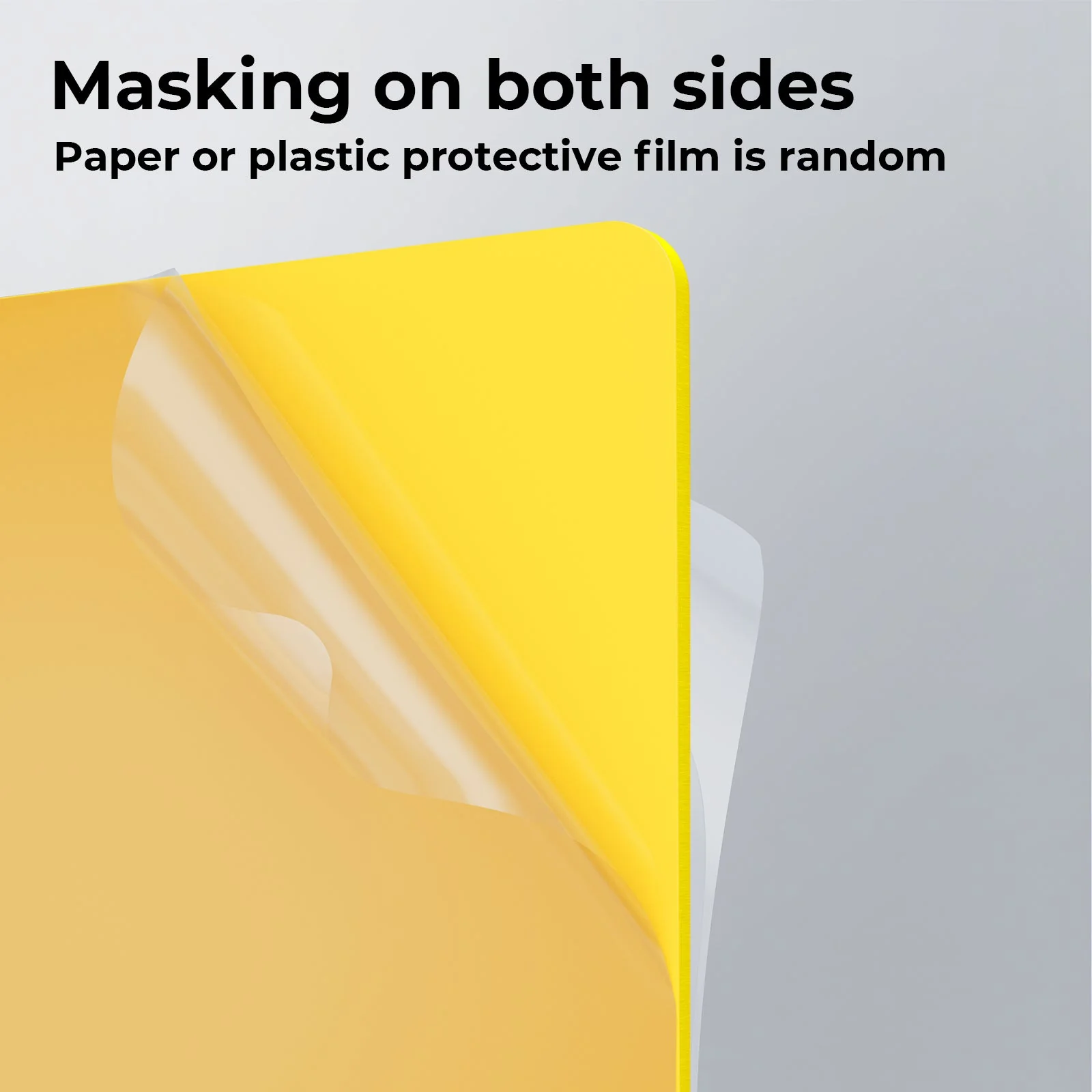 1/8" Yellow Opaque Glossy Acrylic Sheet (3pcs)-YAC023 - Image 5