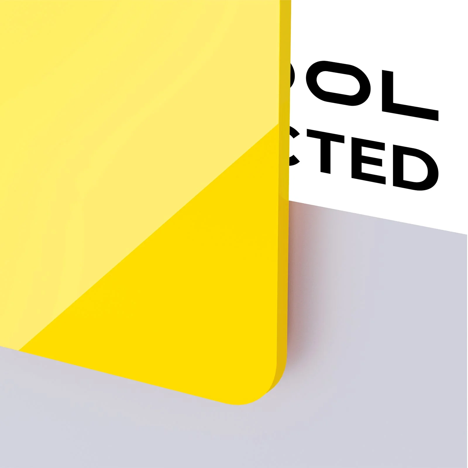 1/8" Yellow Opaque Glossy Acrylic Sheet (3pcs)-YAC023 - Image 6