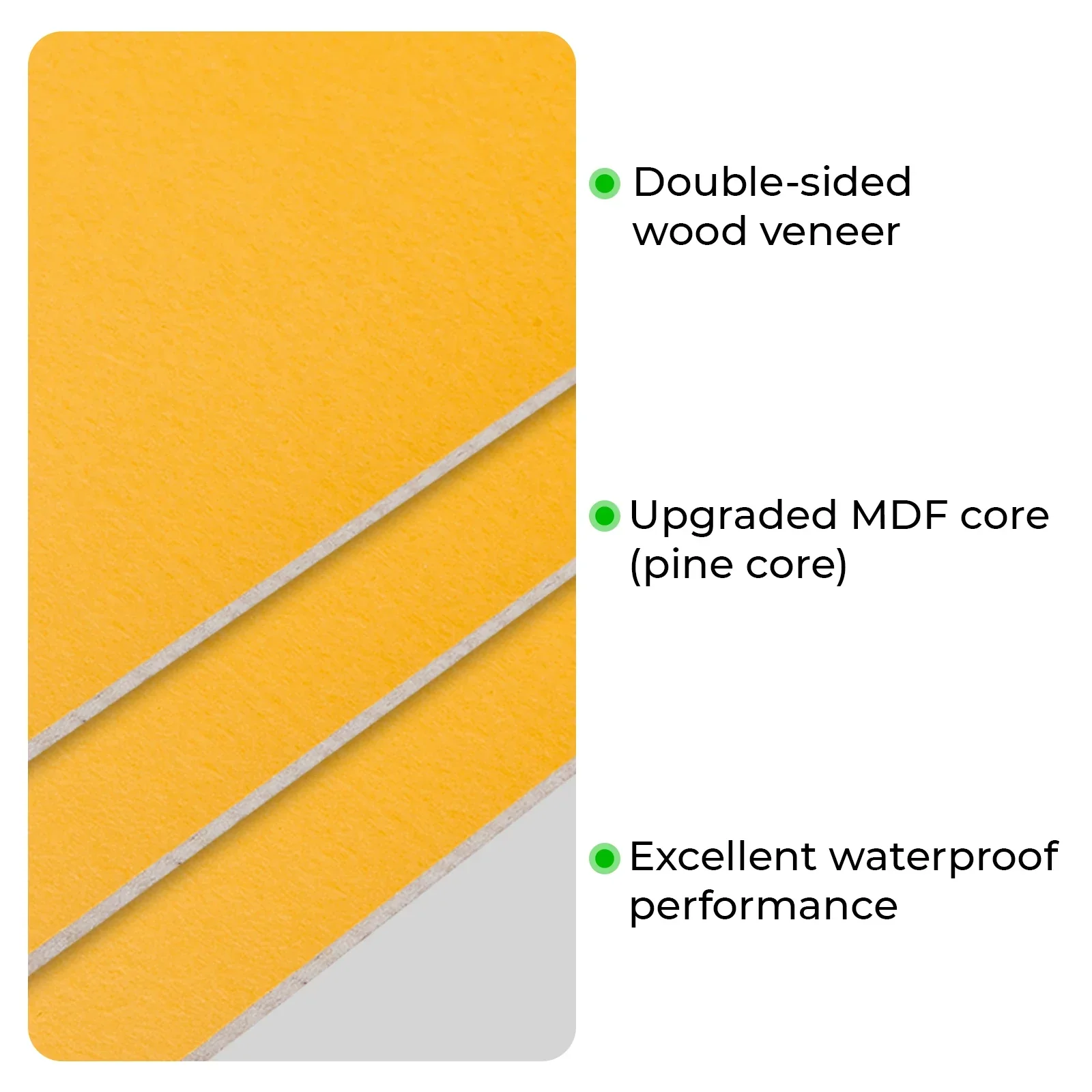 1/8" Yellow MDF Board (10pcs) - Image 5