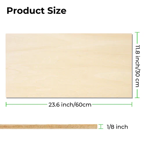 1/8"x12"x24" Basswood Plywood Sheets (6pcs) - Image 6