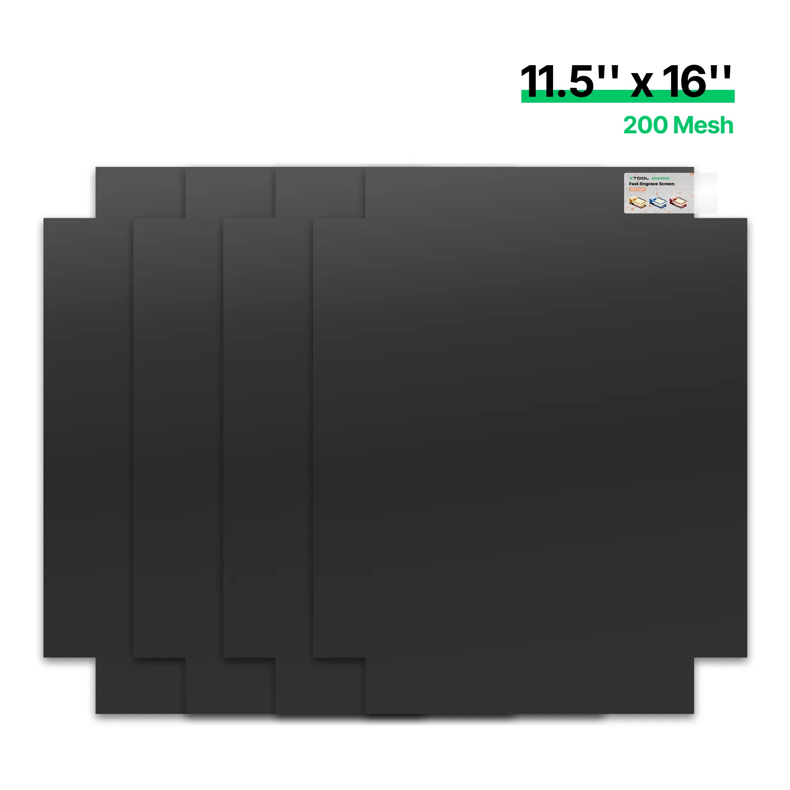 200 Mesh Polyester Fast-Engrave Screen (4pcs) 11.5" x 16"