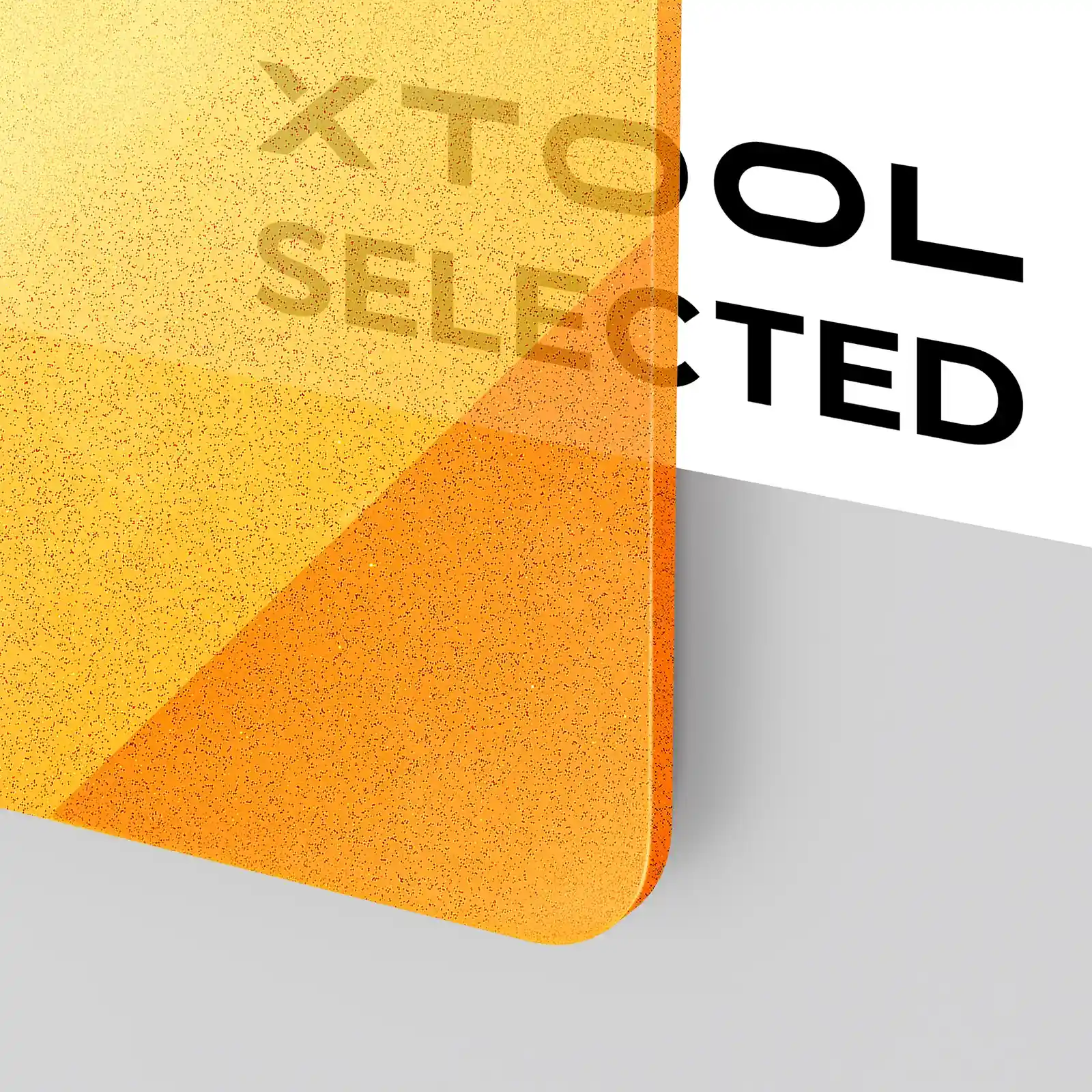 1/8" Orange Glitter Translucent Glossy Acrylic Sheet (3pcs) - Image 4