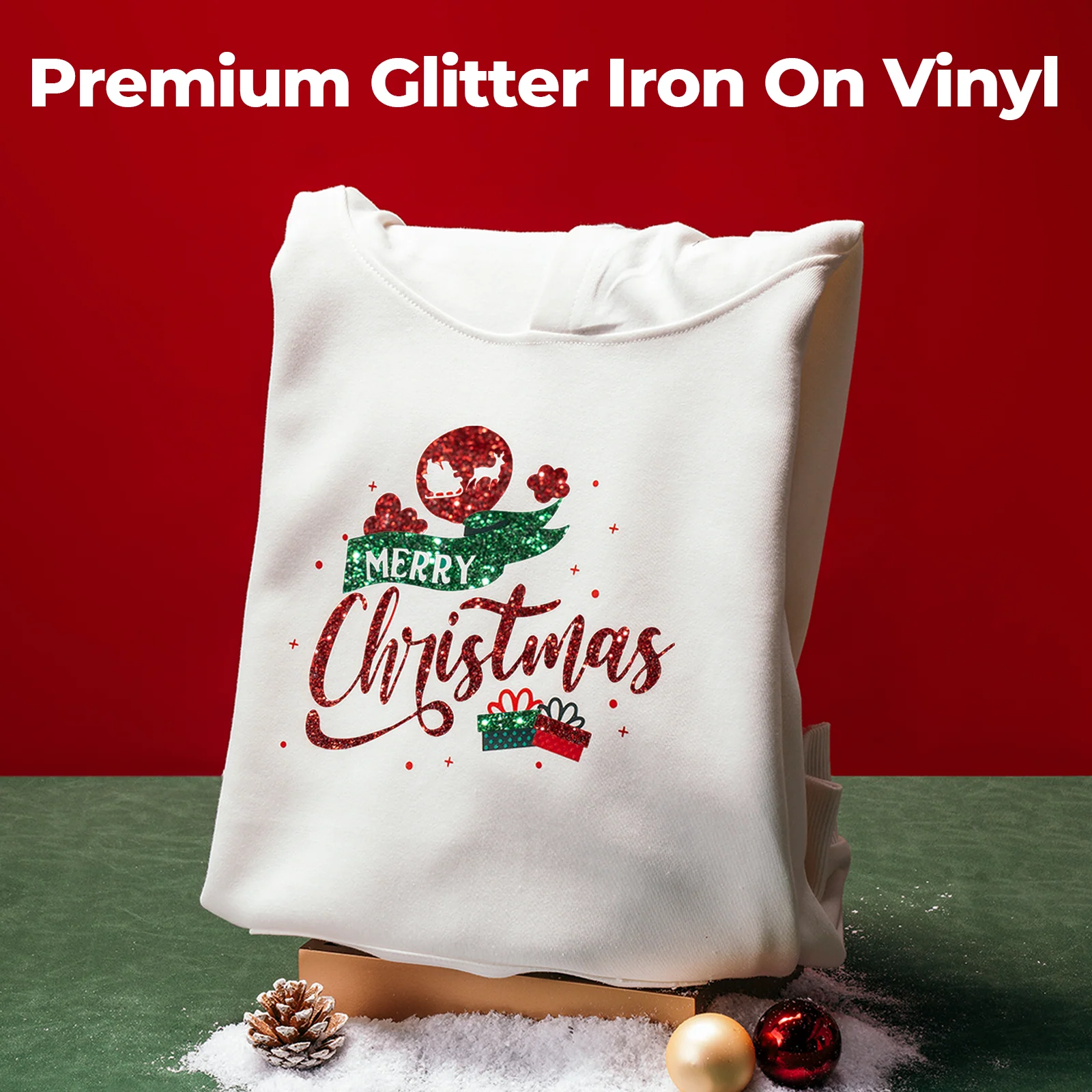 Laser-Safe Glitter HTV Heat Transfer Vinyl Roll - Image 5