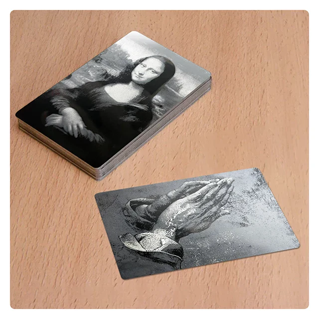 Glossy Black Metal Business Card (300Pcs) - Image 2