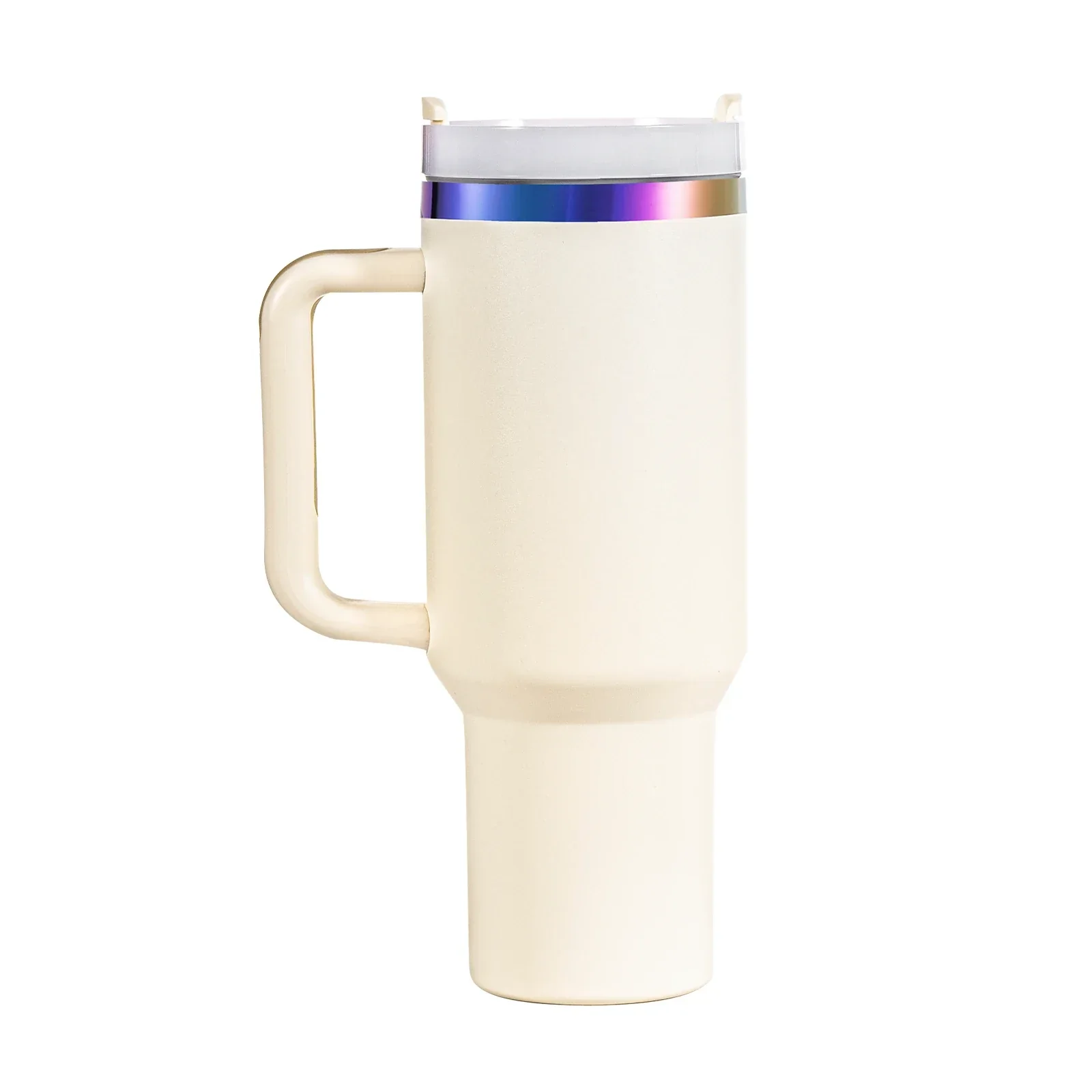 Pink to Gold 40oz Glow in the Dark Stainless Steel Tumbler with Handle - Image 17