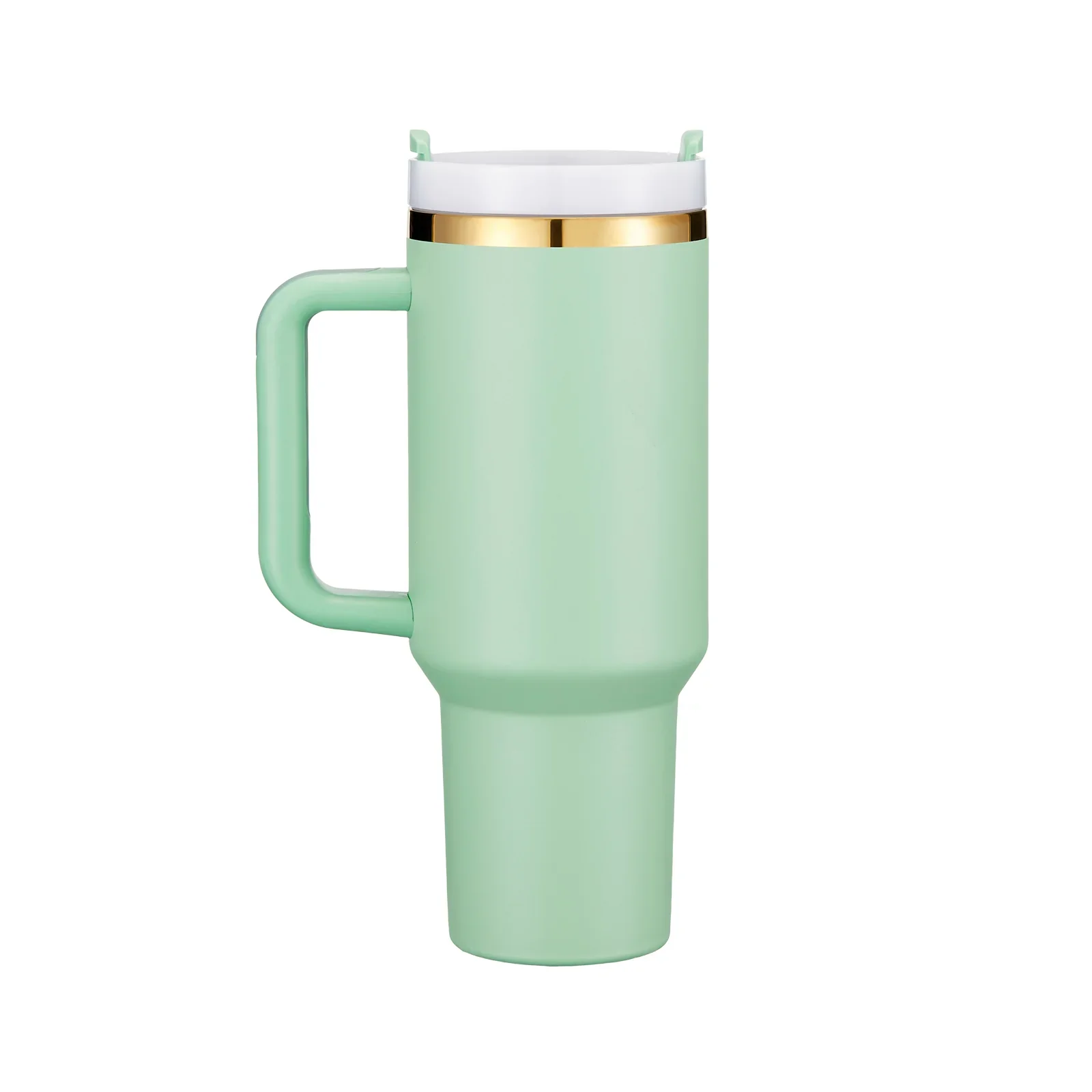 Green to Gold Stainless Steel Tumbler with Removable Handle (40oz)