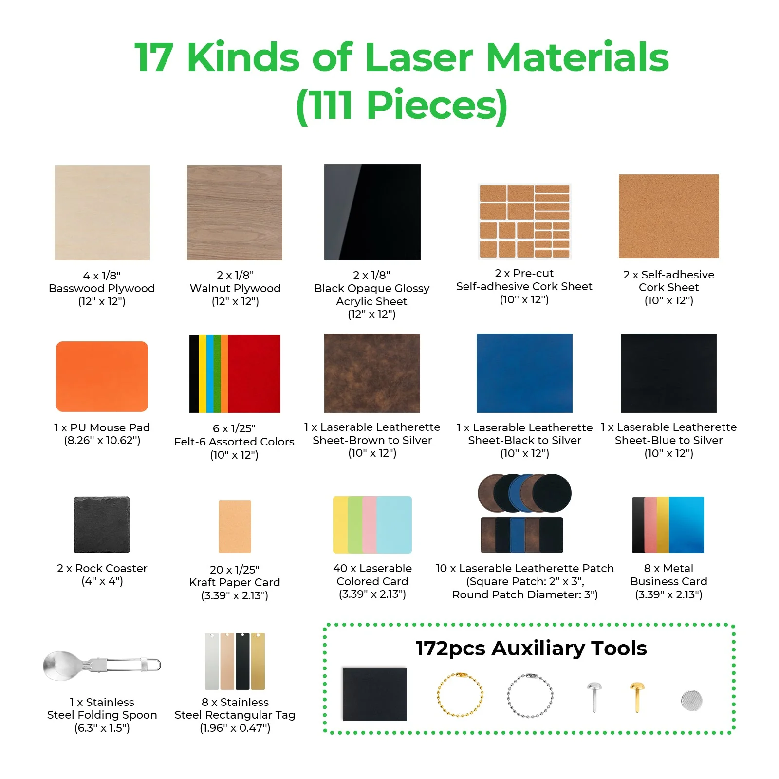 Laser Material Explore Kit (111pcs) - Image 4