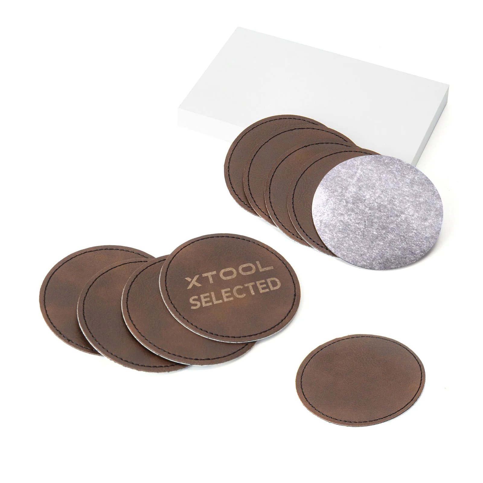 Round Laserable PU Iron-on Patch (10pcs) - Image 11