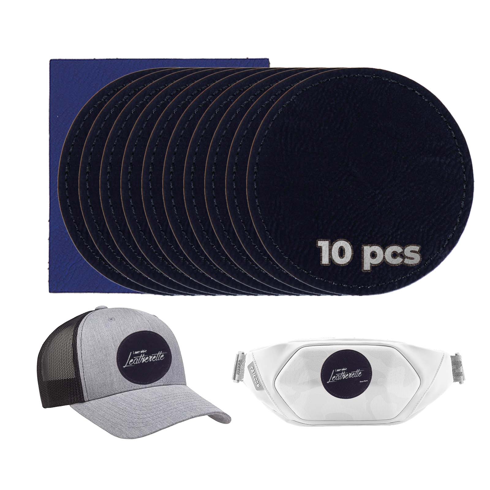 Laserable Leatherette Round Patch (10pcs) - Image 10