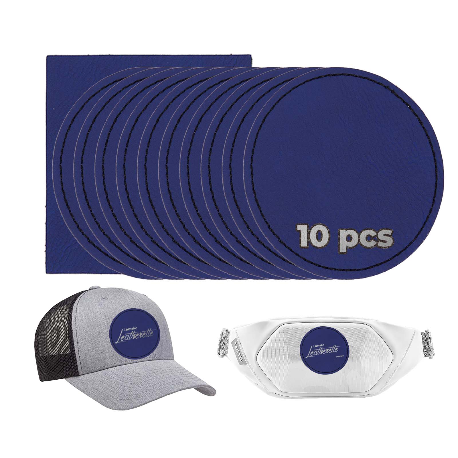 Laserable Leatherette Round Patch (10pcs) - Image 12