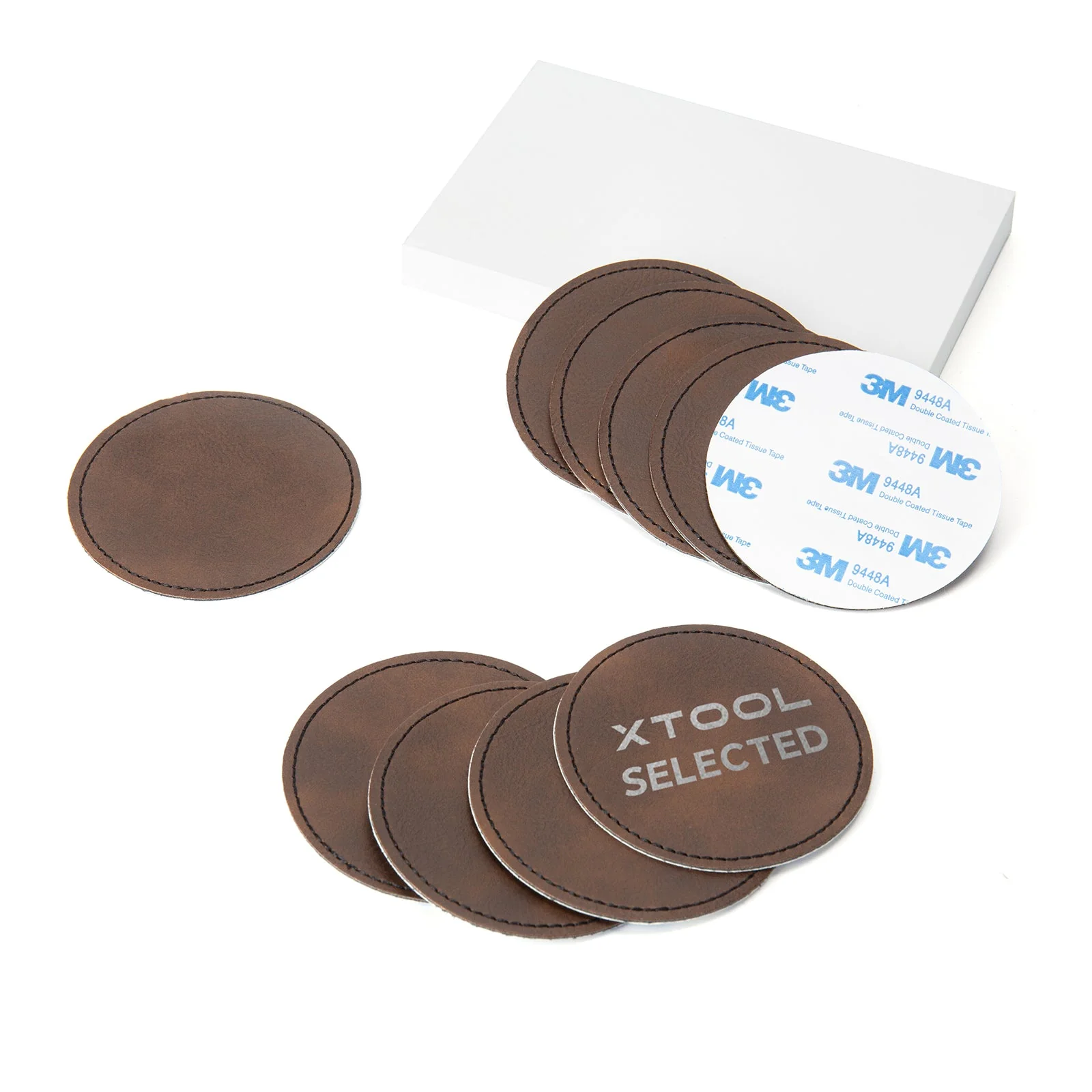 Laserable Leatherette Round Patch (10pcs) - Image 5