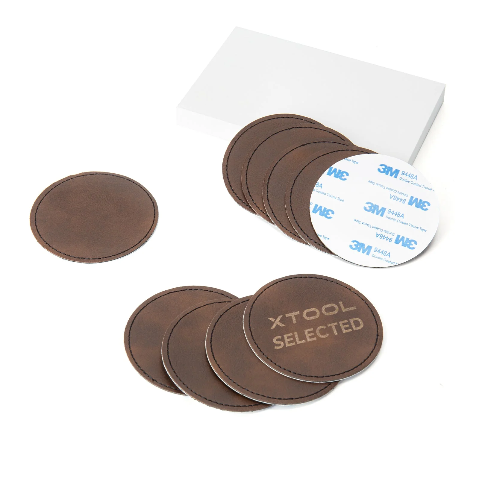 Laserable Leatherette Round Patch (10pcs) - Image 6