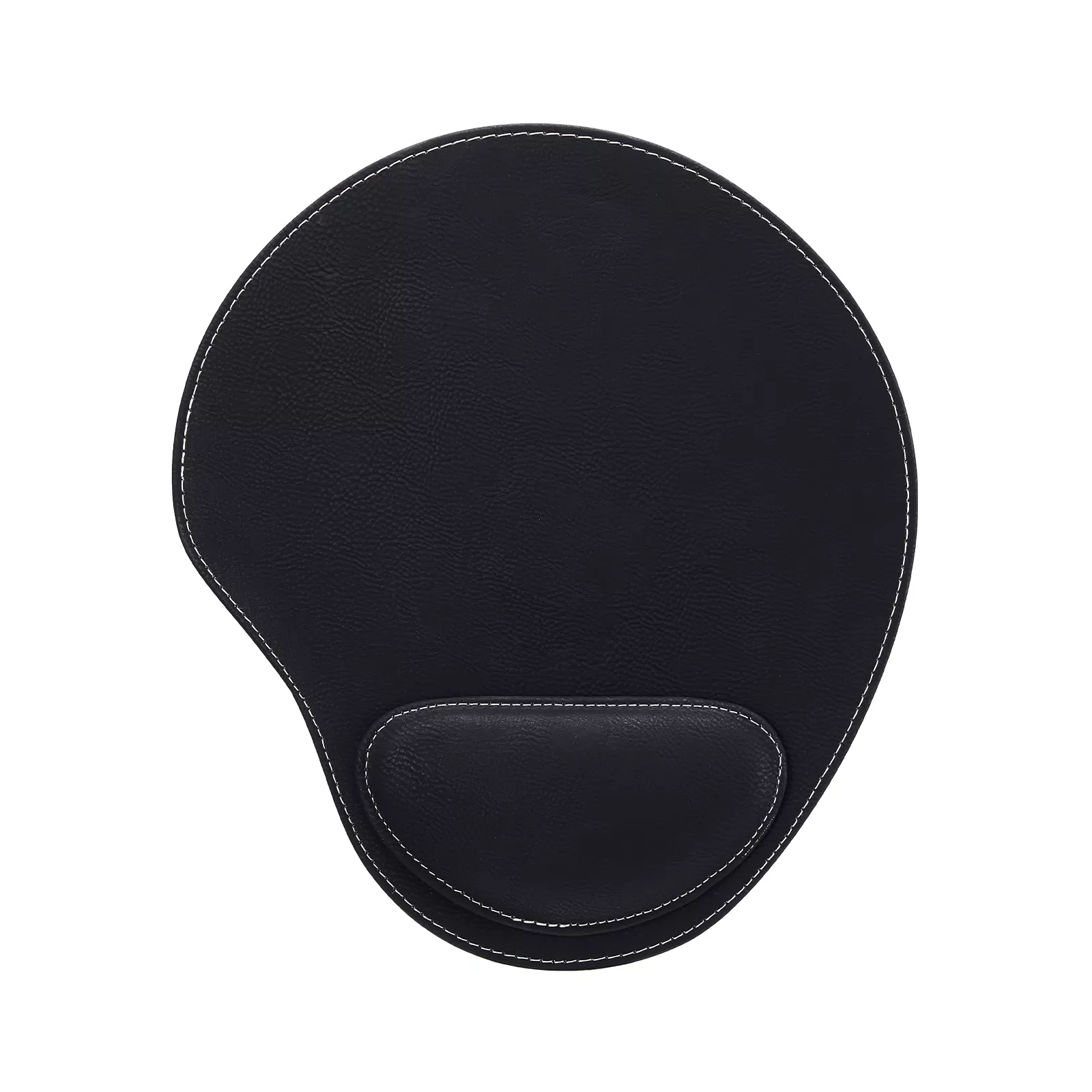 Dark Brown to Gold Laserable PU Mouse Pad with Wrist Support - Image 4