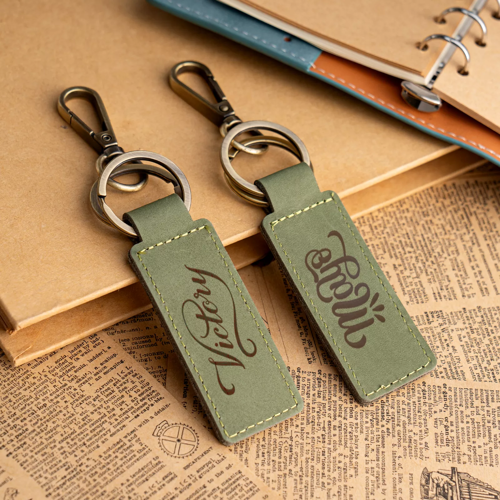 Olive Leather Keychain (5pcs) - Image 7