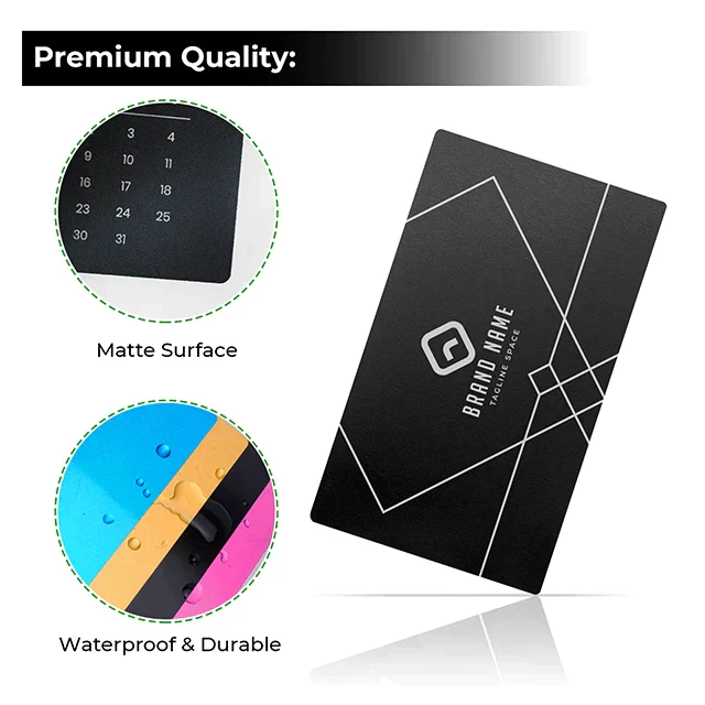 Matte Black Metal Business Card (300Pcs) - Image 4