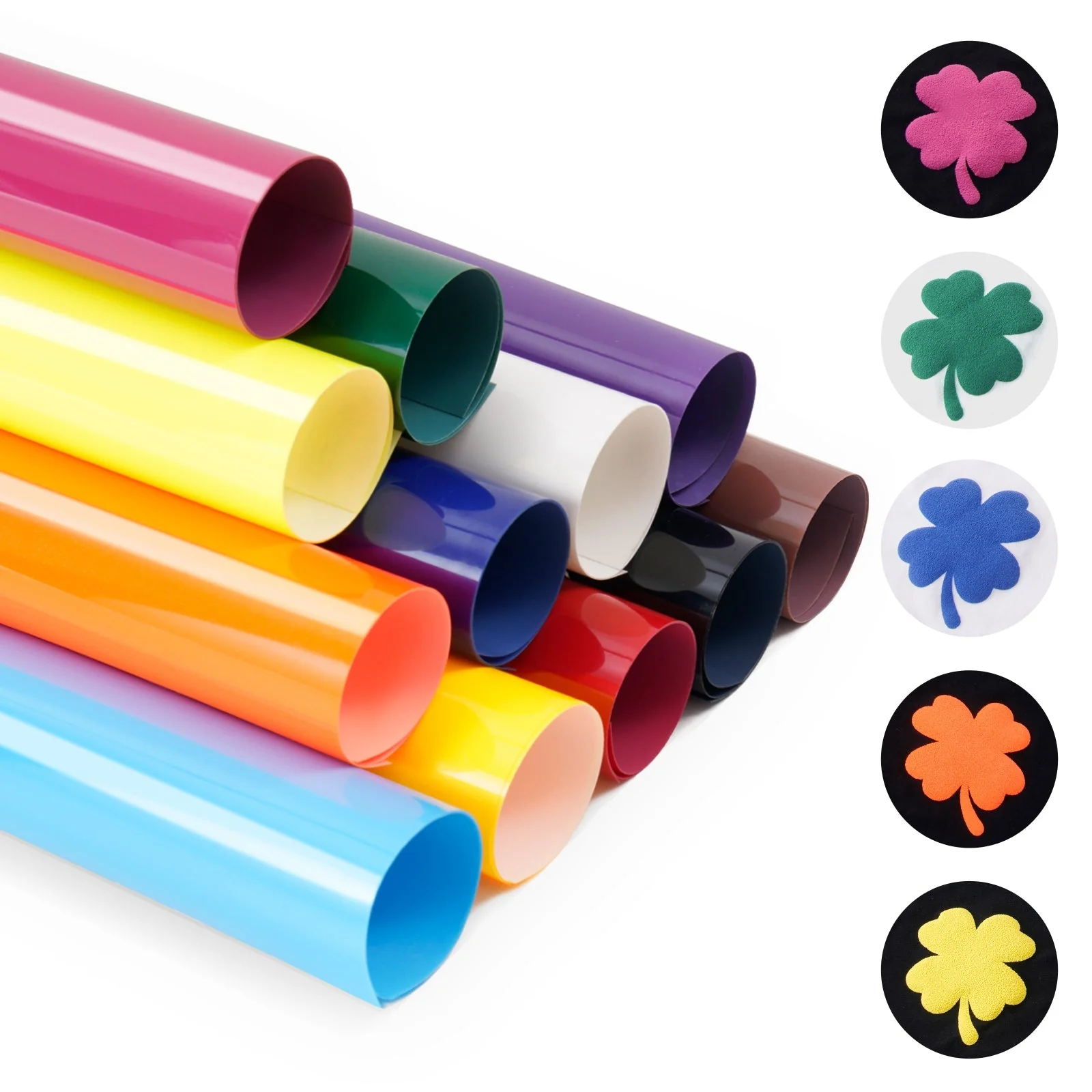Laser-Safe Mix Colors Puff Vinyl Heat Transfer 3D (14 pcs)