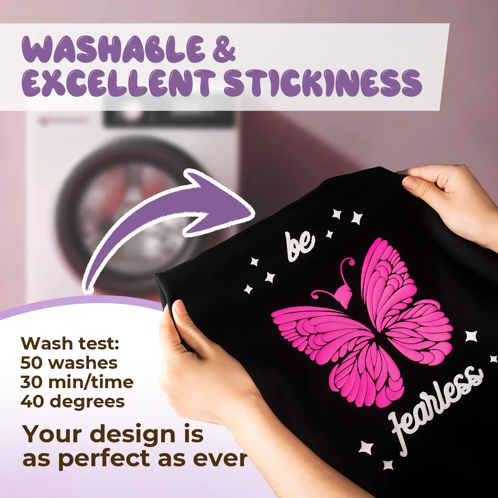 Laser-Safe Neon Pink 3D Puff Heat Transfer Vinyl Roll - Image 5