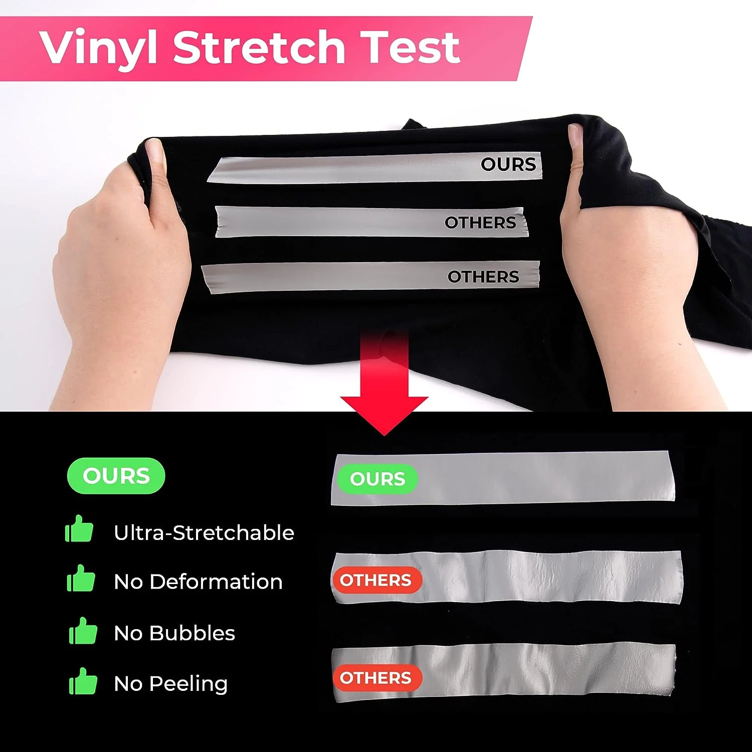 Laser-Safe White HTV Vinyl Roll Heat Transfer Vinyl - Image 10