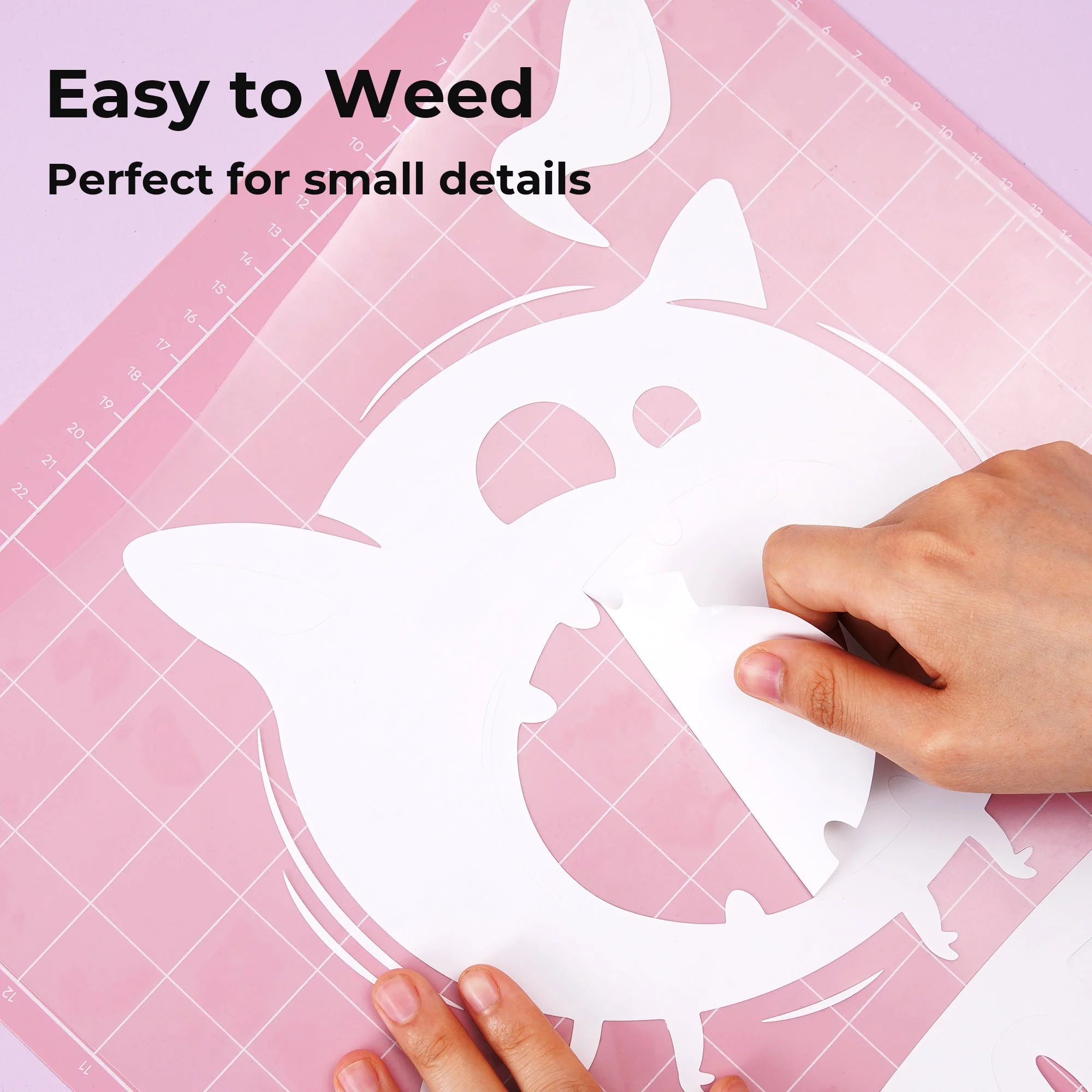 Laser-Safe White HTV Vinyl Roll Heat Transfer Vinyl - Image 4