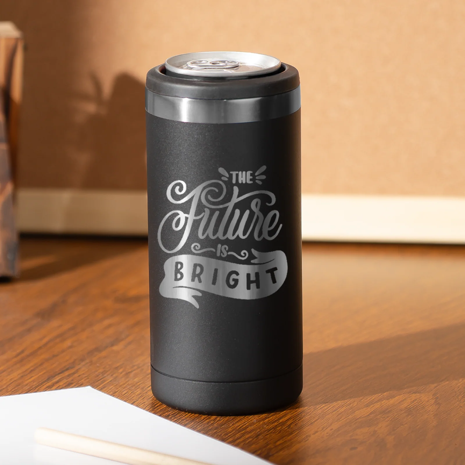 Pink to Gold Slim Can Cooler (12oz) - Image 11