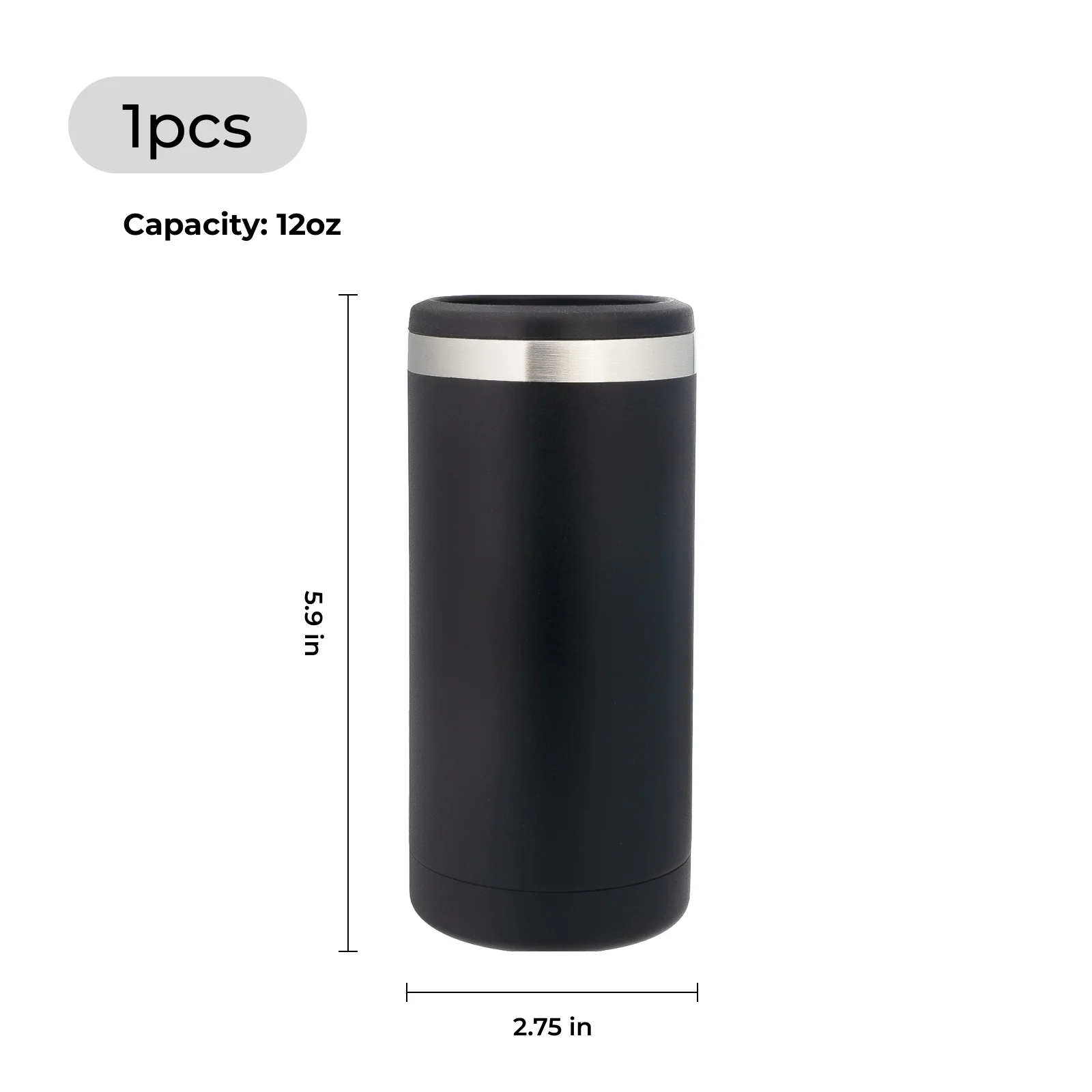 Pink to Gold Slim Can Cooler (12oz) - Image 12