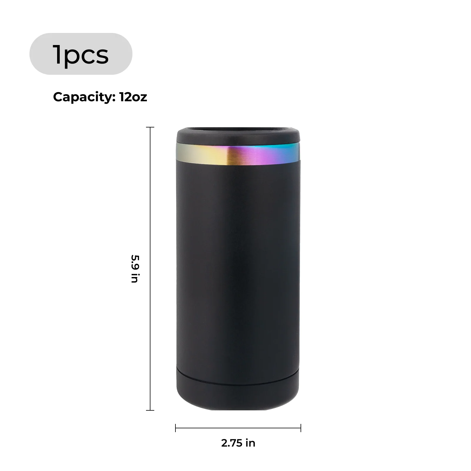 Pink to Gold Slim Can Cooler (12oz) - Image 8