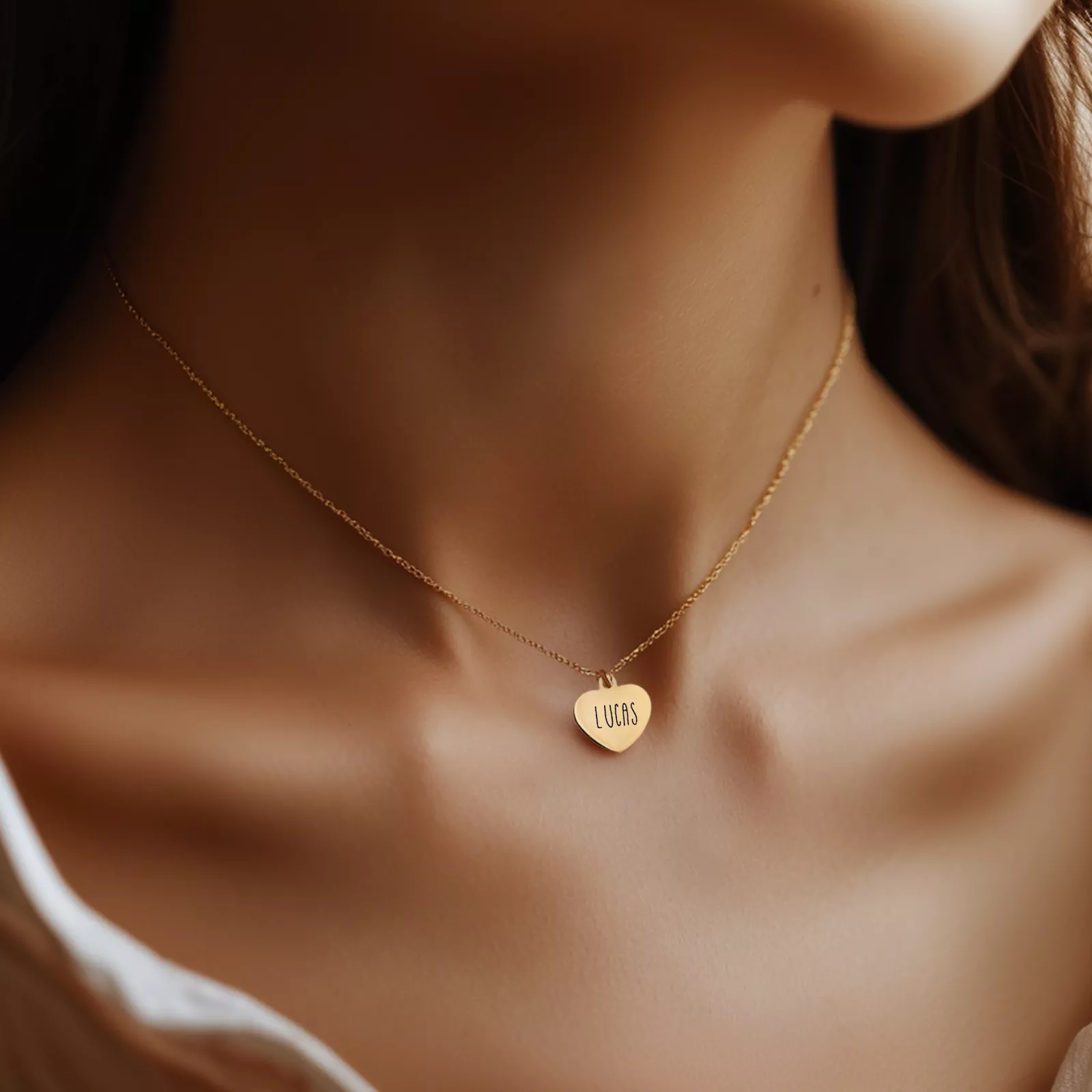 Stainless Steel Heart Necklace (6pcs) - Image 2